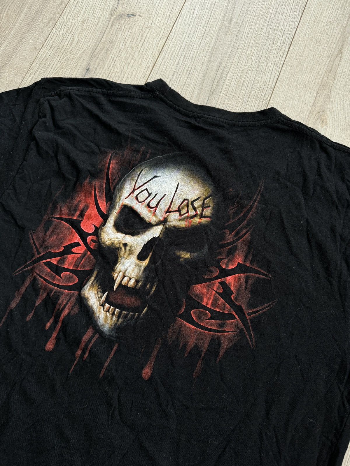 Band Tees Vintage Spiral Faded Boxy Tee (Game Over You Lose ) Size US L / EU 52-54 / 3 - 9 Thumbnail