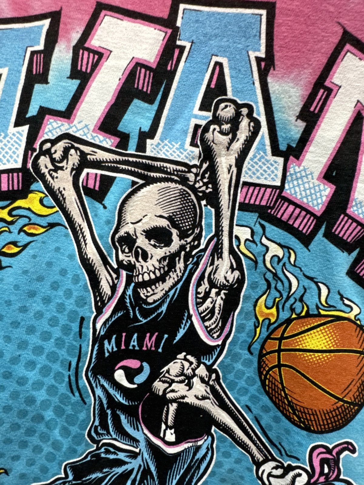 Liquid Blue Miami Skeleton Basketball shirt Size US XXL / EU 58 / 5 - 9 Thumbnail