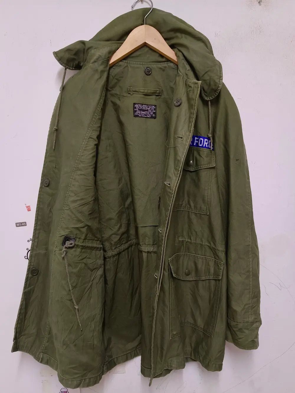 Vintage Vintage 60s Vietnam War US Air Force Hoodie Parka Jacket Size US L / EU 52-54 / 3 - 3 Thumbnail