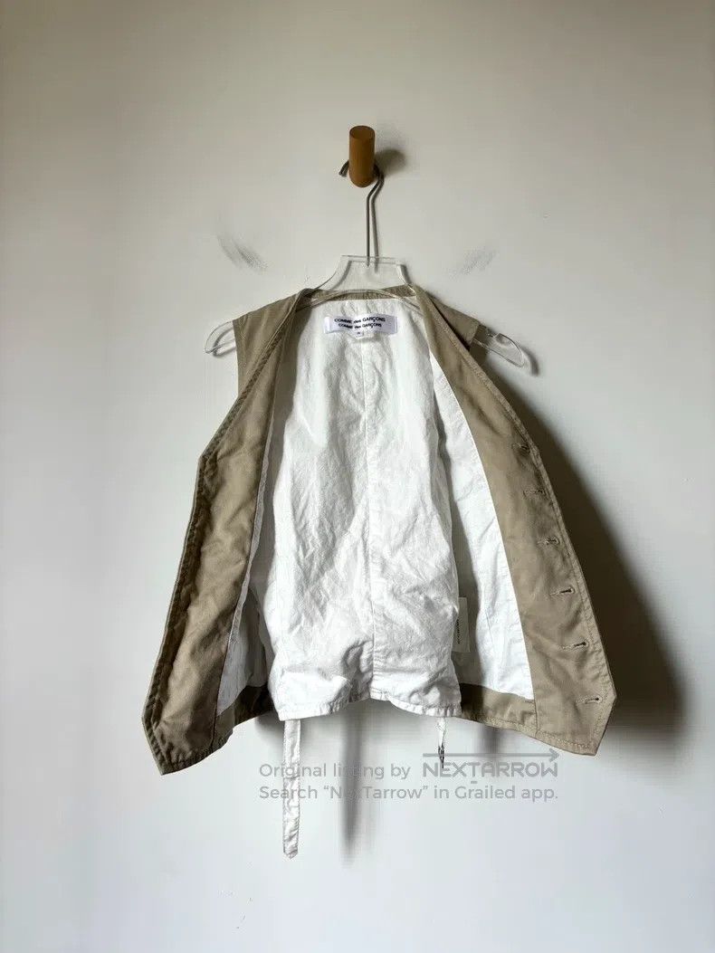 Comme des Garcons Comme Des Garcons Khaki blazer waistcoat with patchwork de Size S / US 4 / IT 40 - 8 Thumbnail