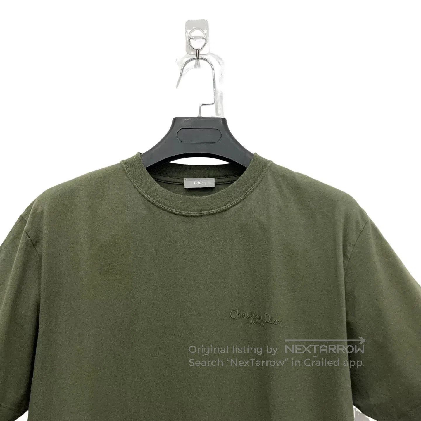 Dior Dior Green Small Logo Embroidery Short Sleeve. Size US XL / EU 56 / 4 - 4 Thumbnail