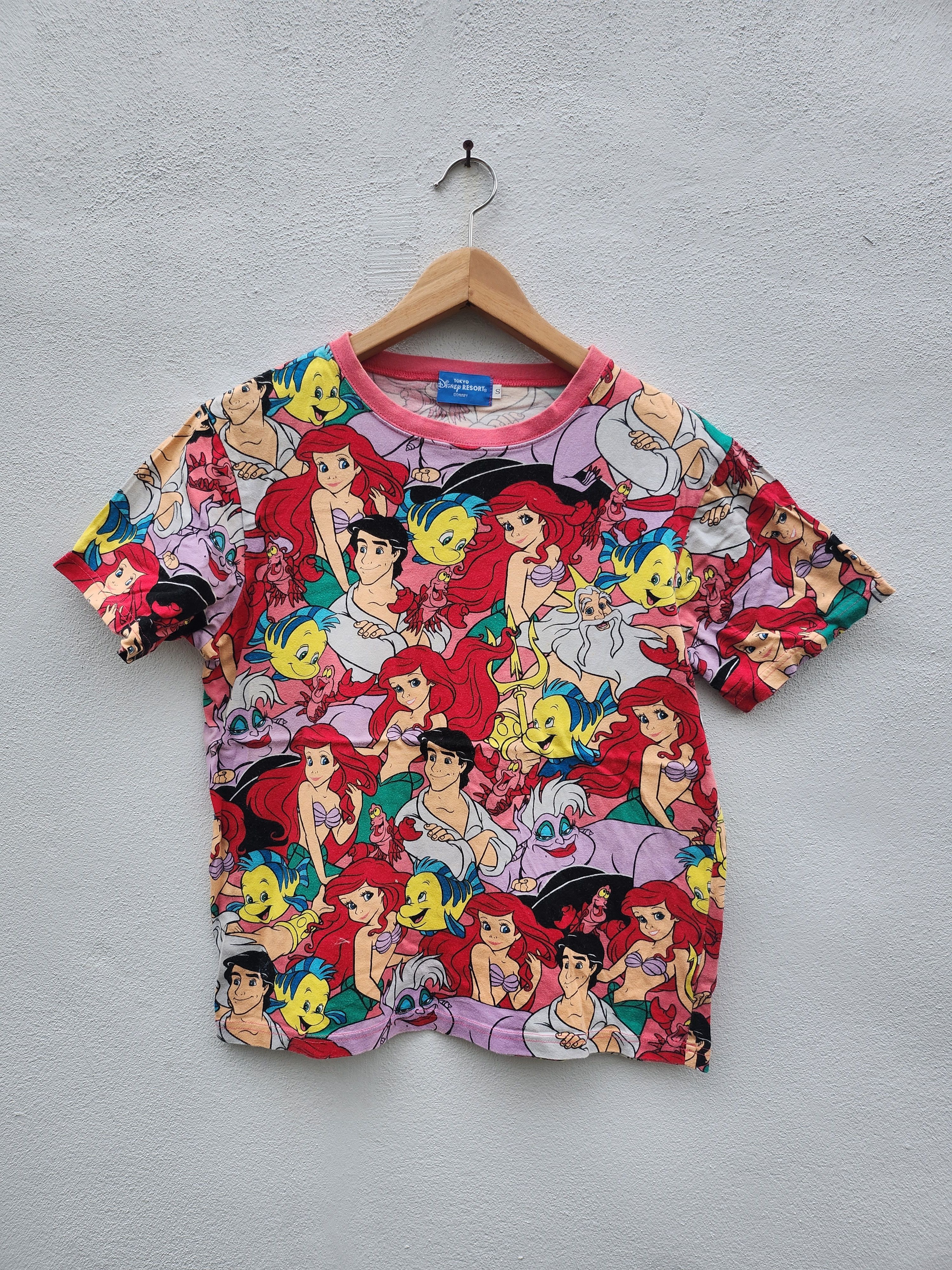Anime × Cartoon Network × Disney 💥Vtg Mermaid Cartoon Full Print Disney Size S / US 4 / IT 40 - 1 Thumbnail