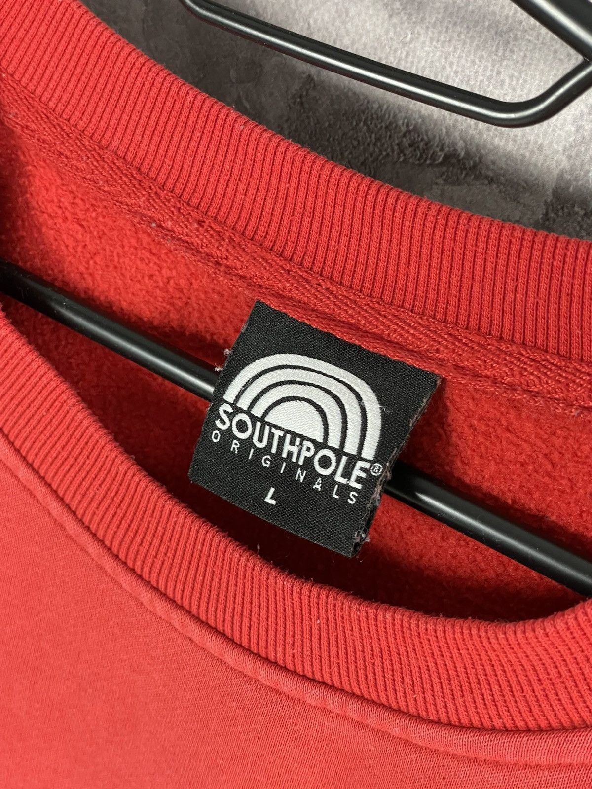 Southpole × Vintage Vintage Southpole Big Logo Red Sweatshirt Y2K USA Size US L / EU 52-54 / 3 - 8 Thumbnail