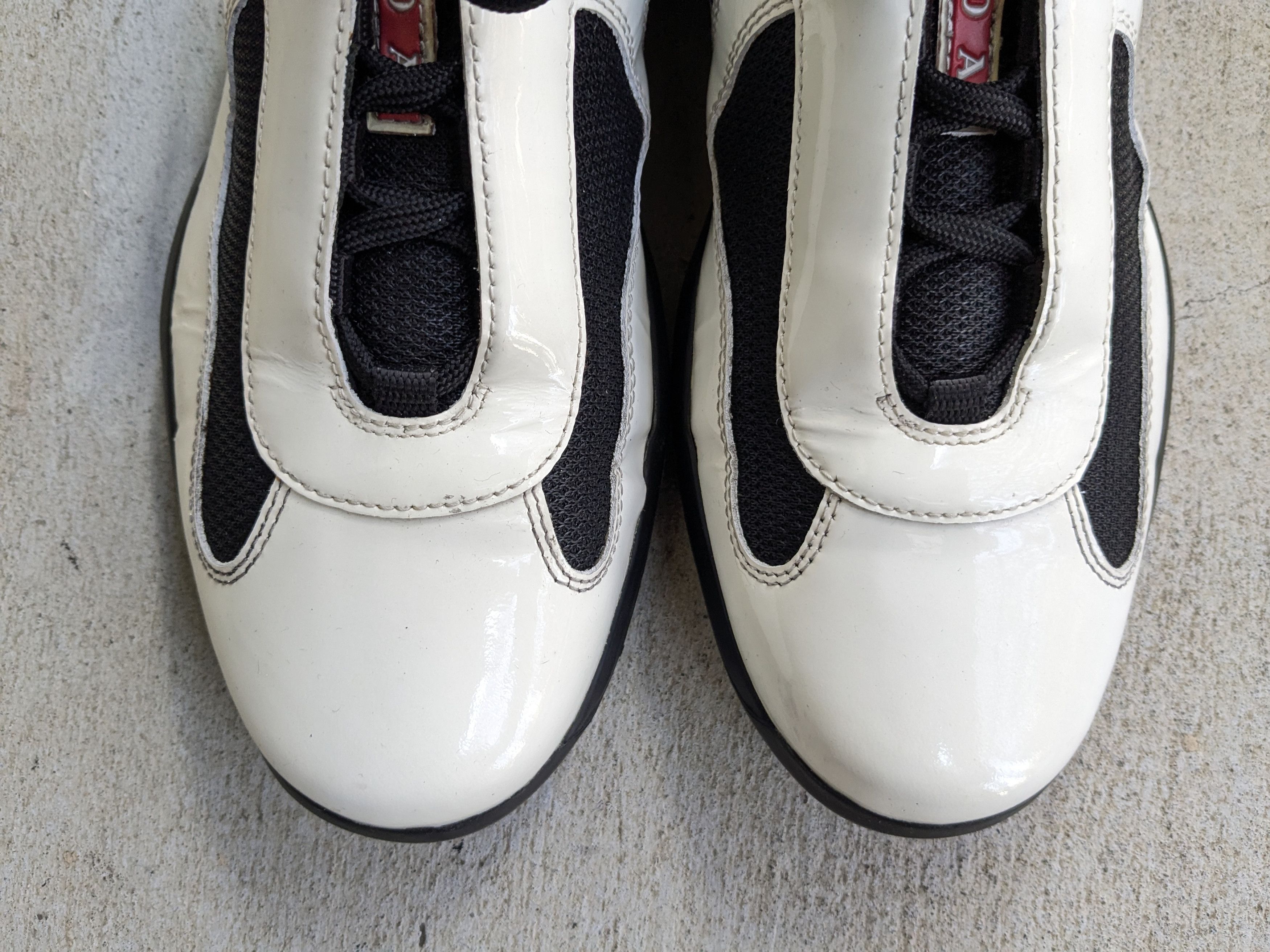 Prada Prada America's Cup Black 9.5 Leather Low Tops PS0906 Size US 9.5 / EU 42-43 - 4 Thumbnail