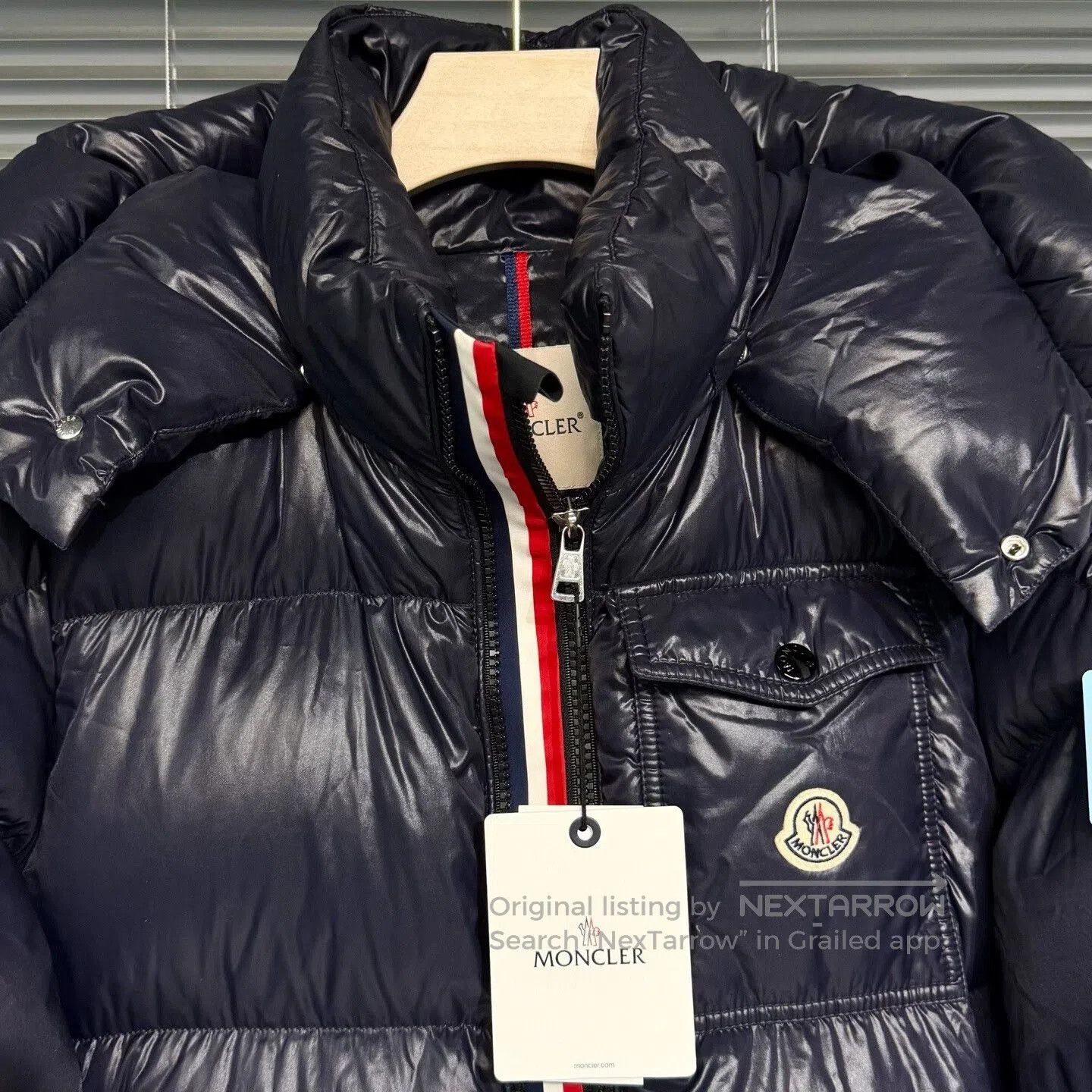 Moncler Moncler Montbeliard Down Jacket with Removable Hood. Size US XL / EU 56 / 4 - 3 Thumbnail