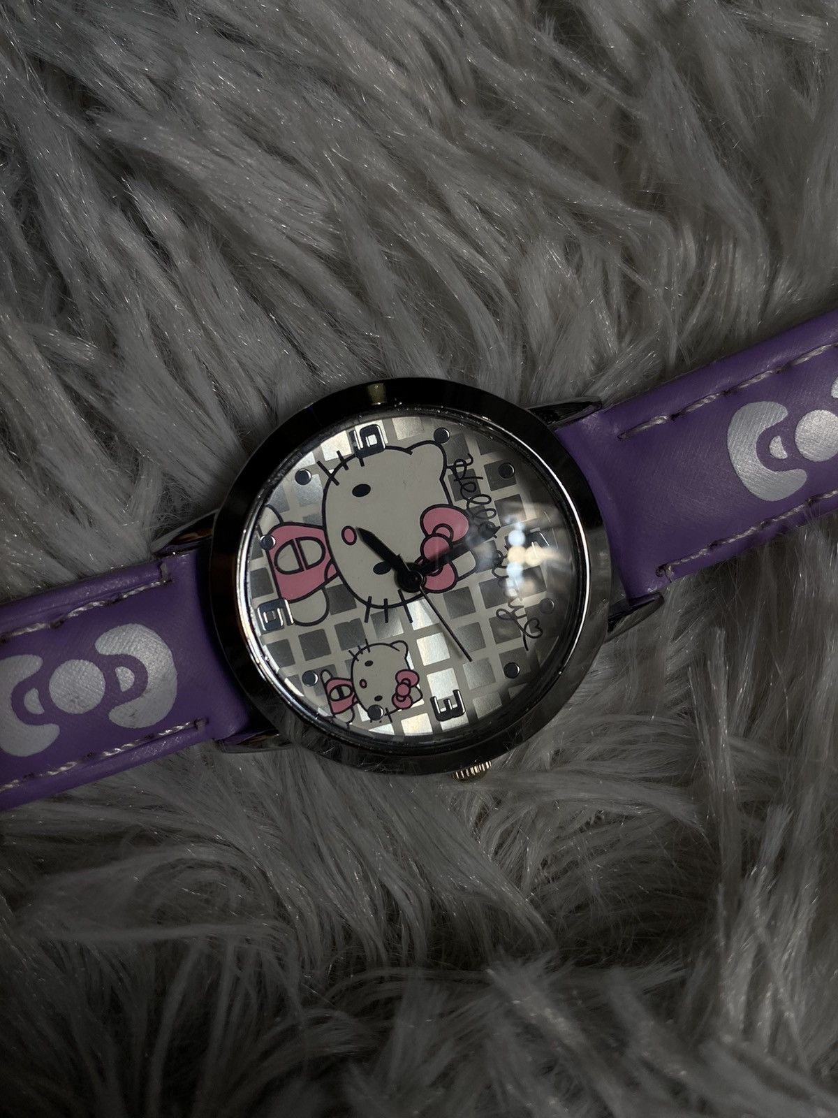 Japanese Brand × Jewelry × Vintage Hello Kitty Purple Watch | Work 100% | New Battery Installed Size ONE SIZE - 5 Thumbnail