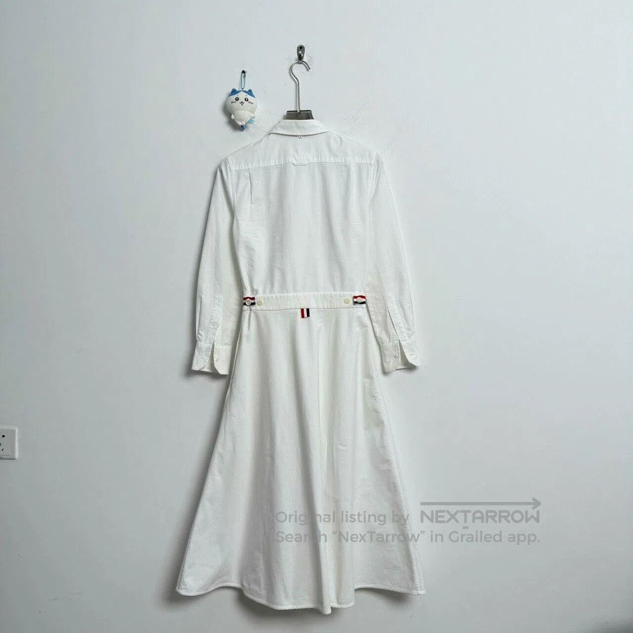 Thom Browne Thom Browne White Striped Shirt Dress. Size S / US 4 / IT 40 - 2 Thumbnail