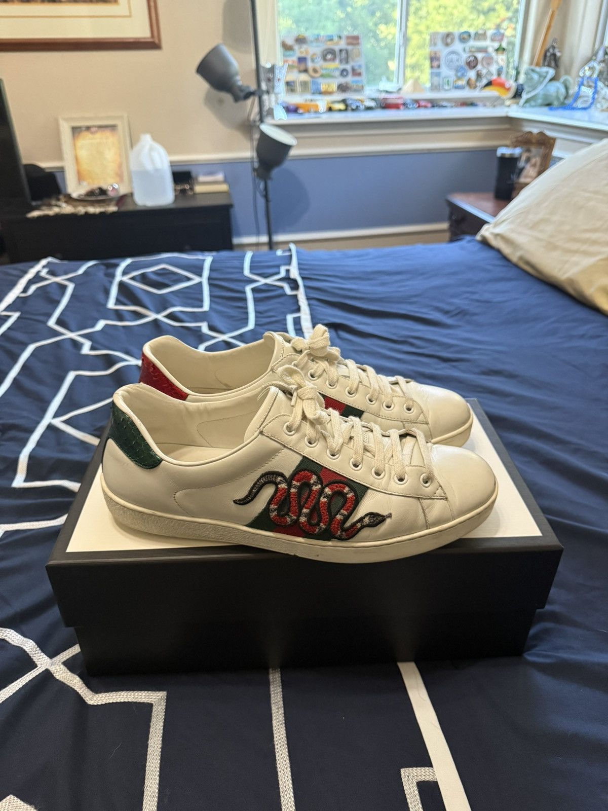 Gucci Gucci Ace Embroidered Snake Size US 10.5 / EU 43-44 - 3 Thumbnail