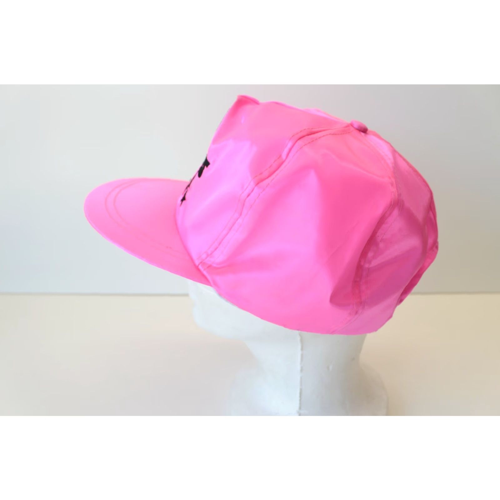 Pinko VINTAGE Unbranded Hat Snapback Pink St. Louis Gateway Arch Stars Satin Shiny Trucker Adjustable Unisex Adults Hat Size ONE SIZE - 4 Thumbnail