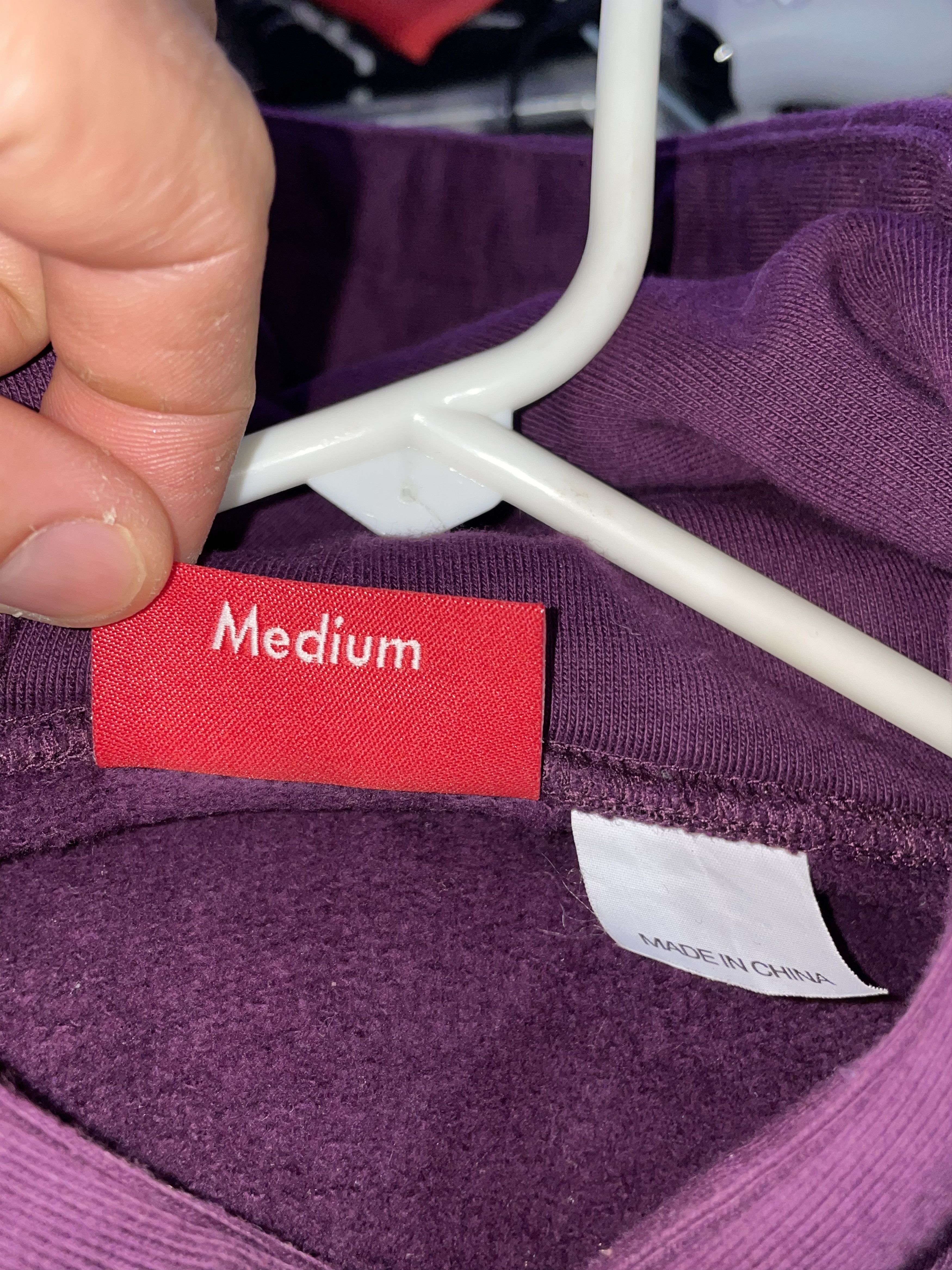 Supreme Supreme Reflective Hooded Sweatshirt Eggplant FW21 Medium Size US M / EU 48-50 / 2 - 6 Thumbnail