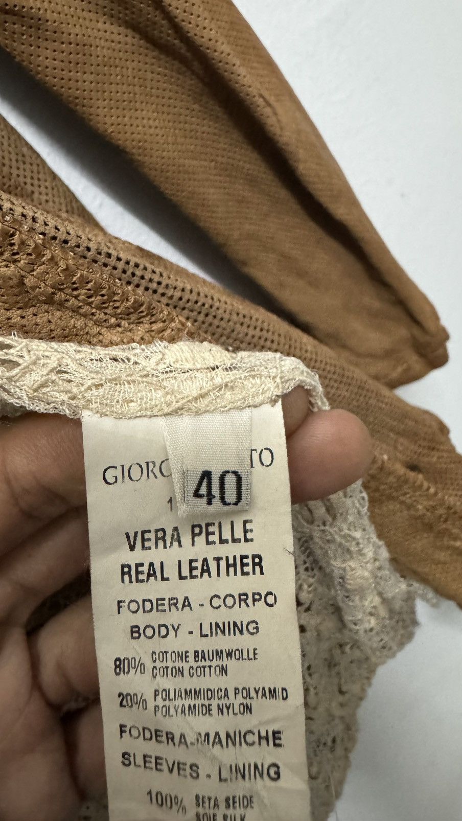 Giorgio Brato × Vintage Giorgio Brato leather jacket Size S / US 4 / IT 40 - 11 Thumbnail