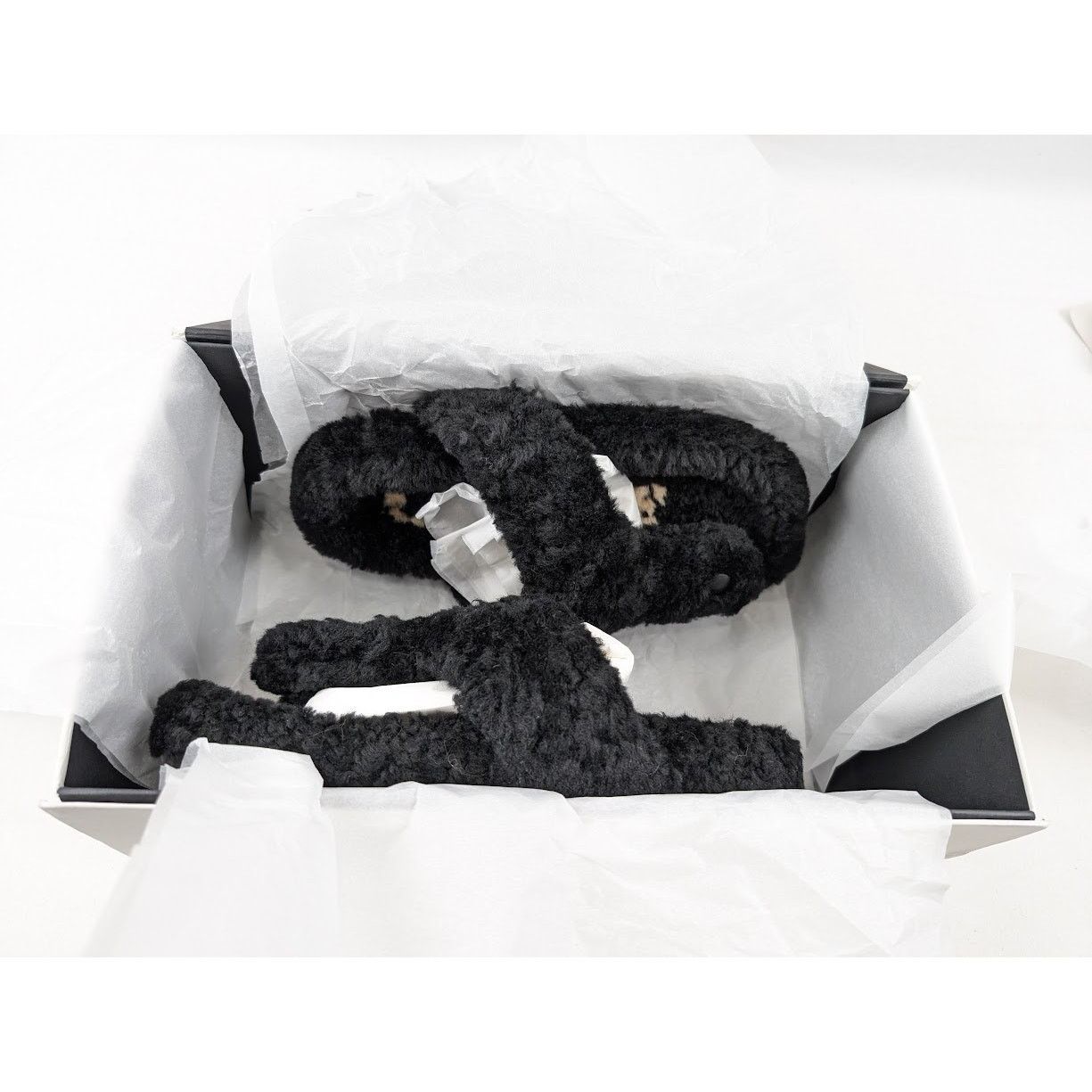Loewe o1rshd1 Furry Sandals in Black Size US 6 / IT 36 - 20 Thumbnail