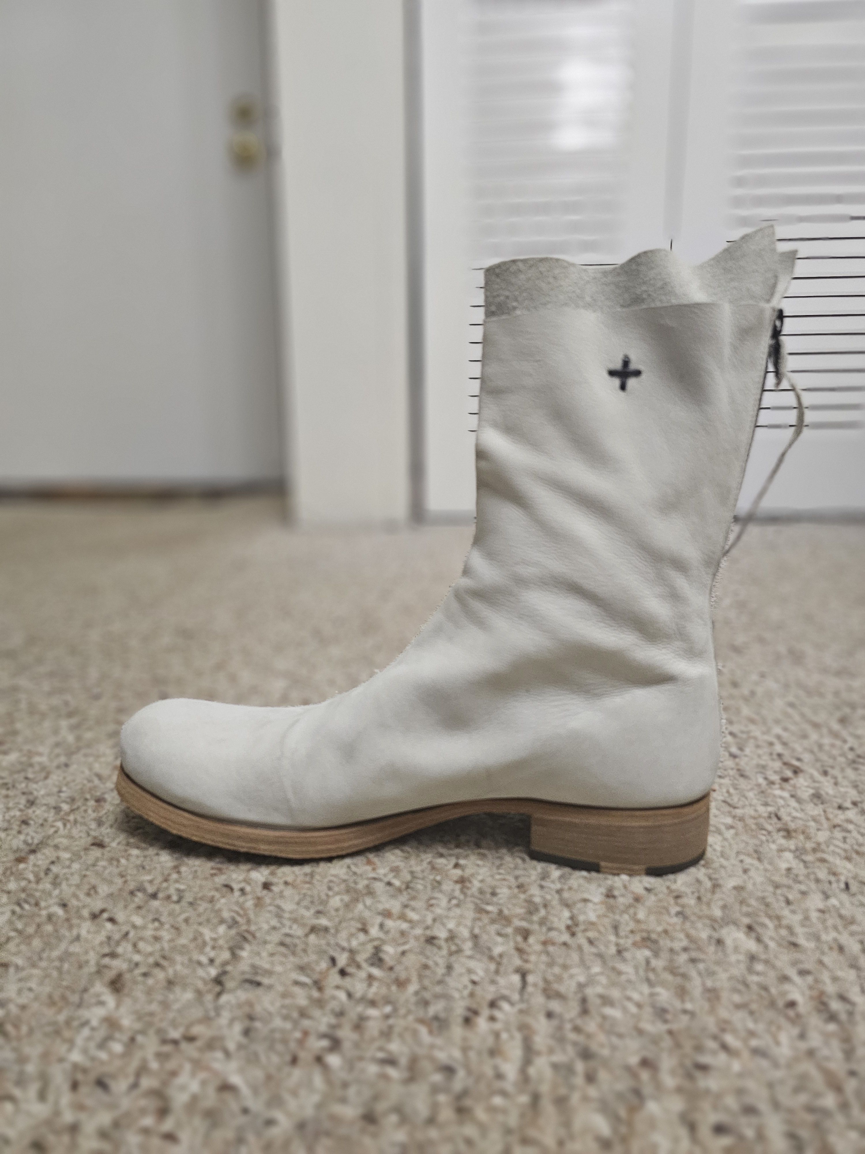 Ma+ MA+ MAURIZIO AMADEI WHITE NUBUCK BOOTS SZ EU 43 | Grailed