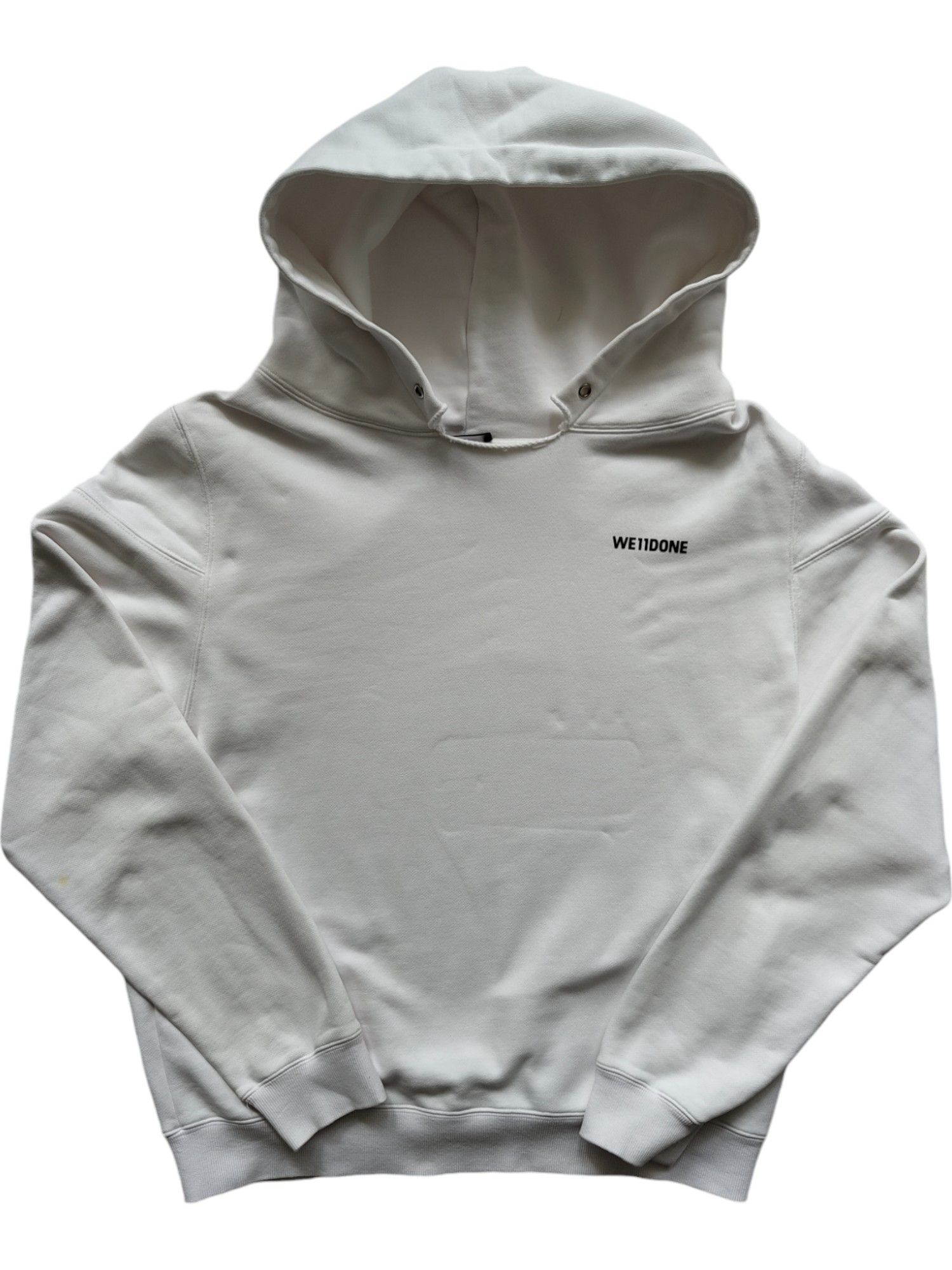 WE11DONE White Cotton Hoodie Size S / US 4 / IT 40 - 1 Thumbnail