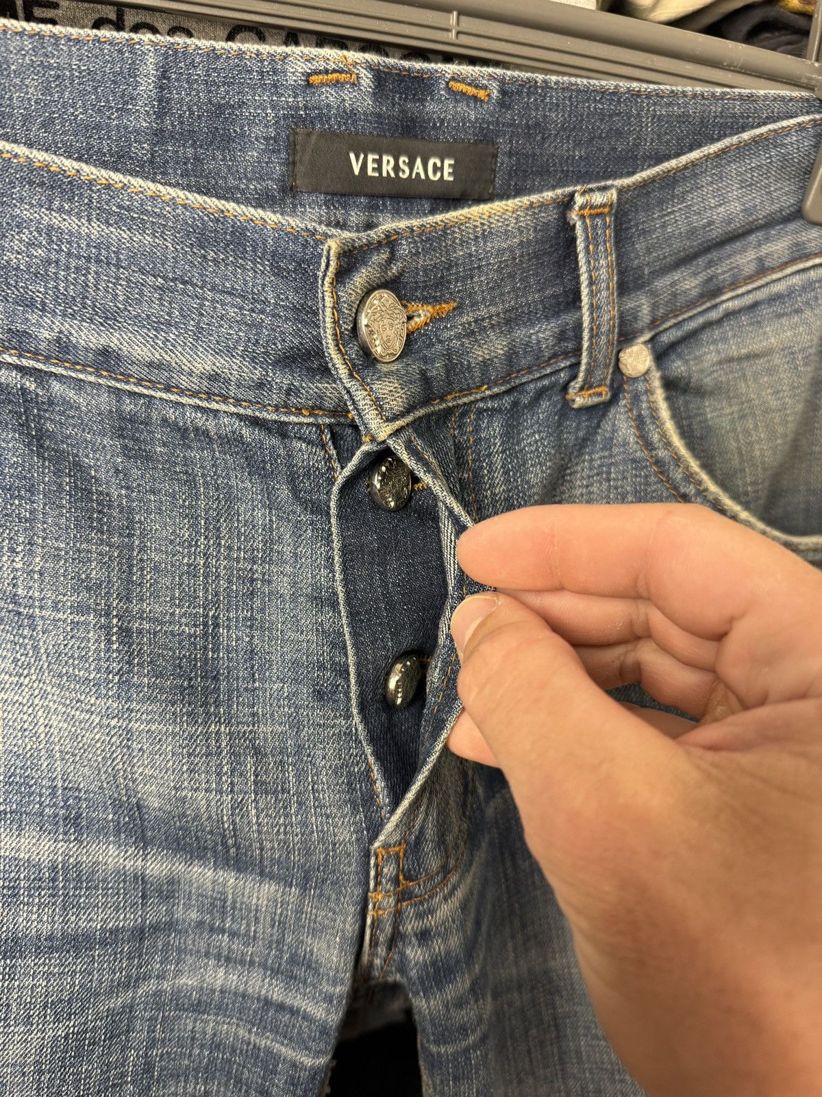 Versace Luxury Opium Versace Metal Medusa Denim Vintage Jeans Pants Size US 34 / EU 50 - 13 Thumbnail