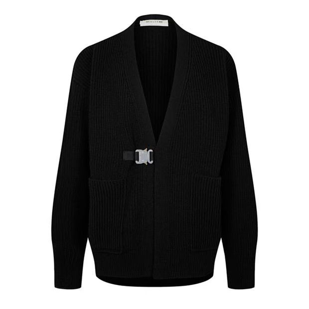 1017 ALYX 9SM o1g2r1mq0824 Buckle Sweaters in Black Size US L / EU 52-54 / 3 - 1 Thumbnail