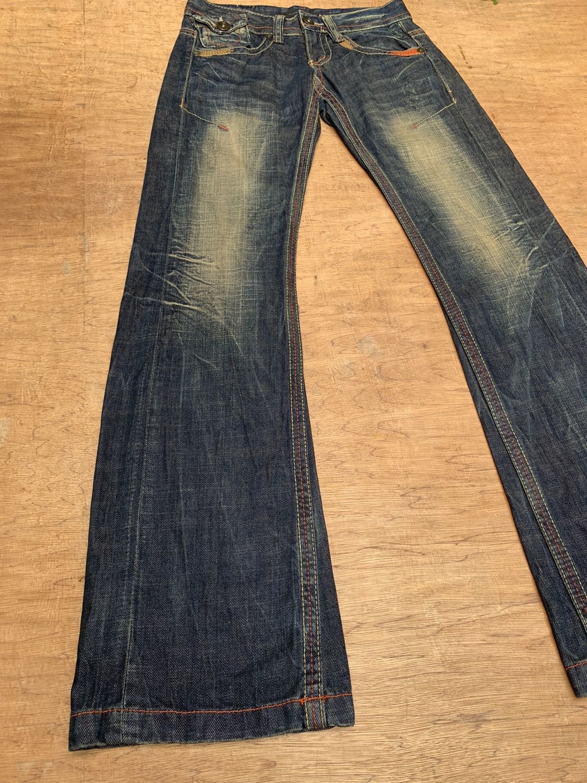 Lolita Jeans Rare.. by concert of the LOLITA’S Flare Denim Jeans Pants Size US 28 / EU 44 - 9 Thumbnail