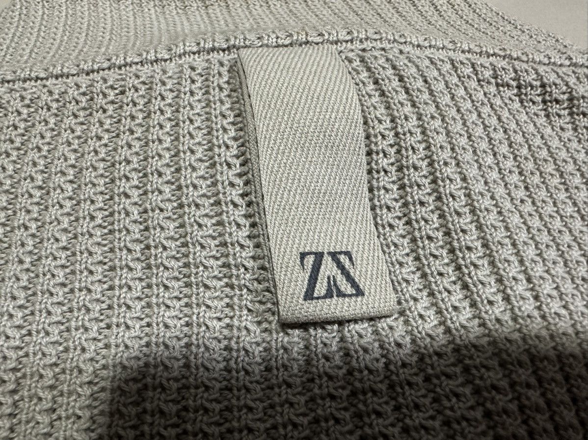 Designer × Ermenegildo Zegna 🔥Vintage Zegna Sport Ribbed Knit Double Layer Polo Ls Shirt Size US M / EU 48-50 / 2 - 9 Thumbnail
