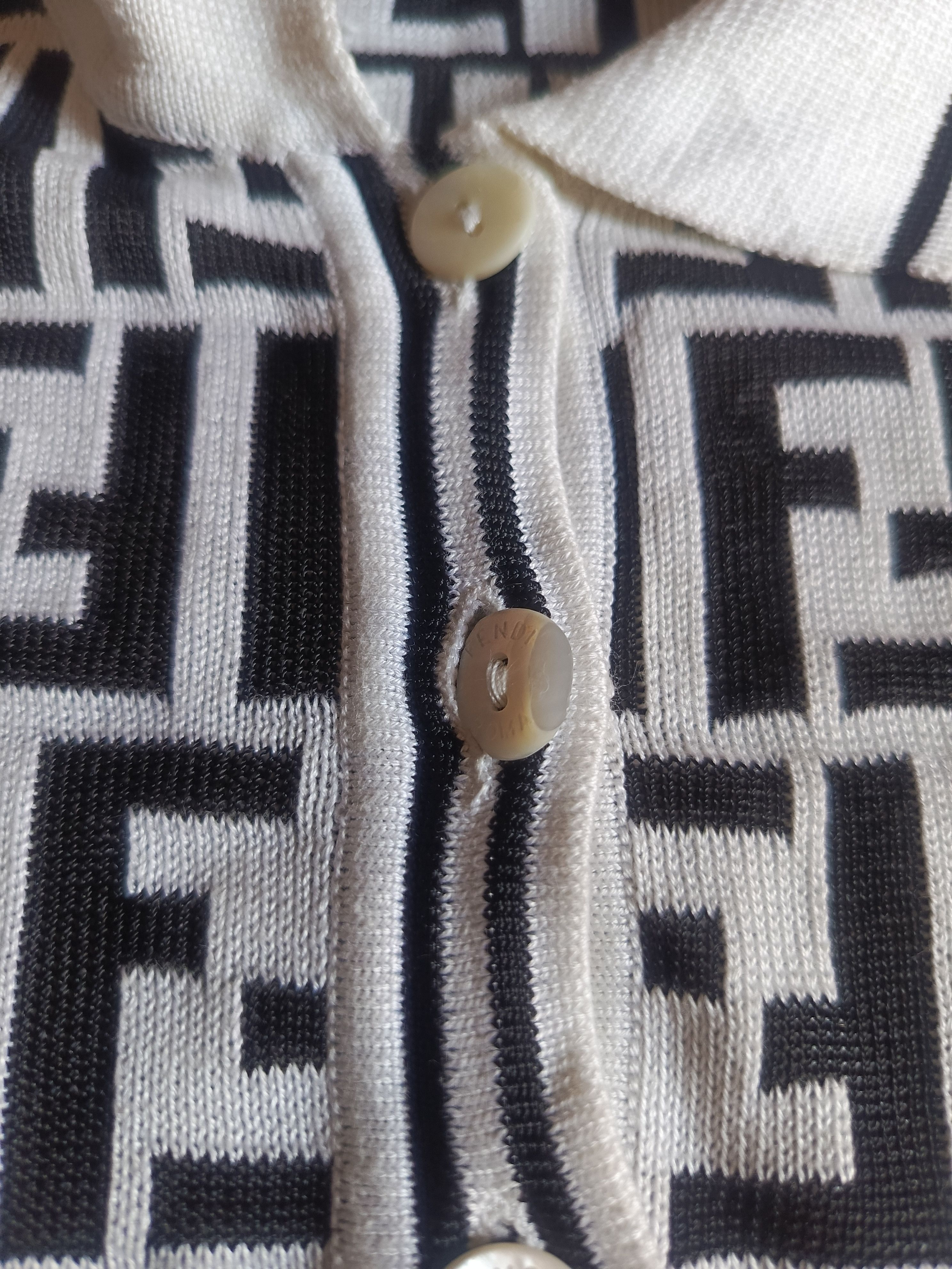 Fendi FENDI Vintage Zucca Monogram Knit Size S / US 4 / IT 40 - 8 Thumbnail