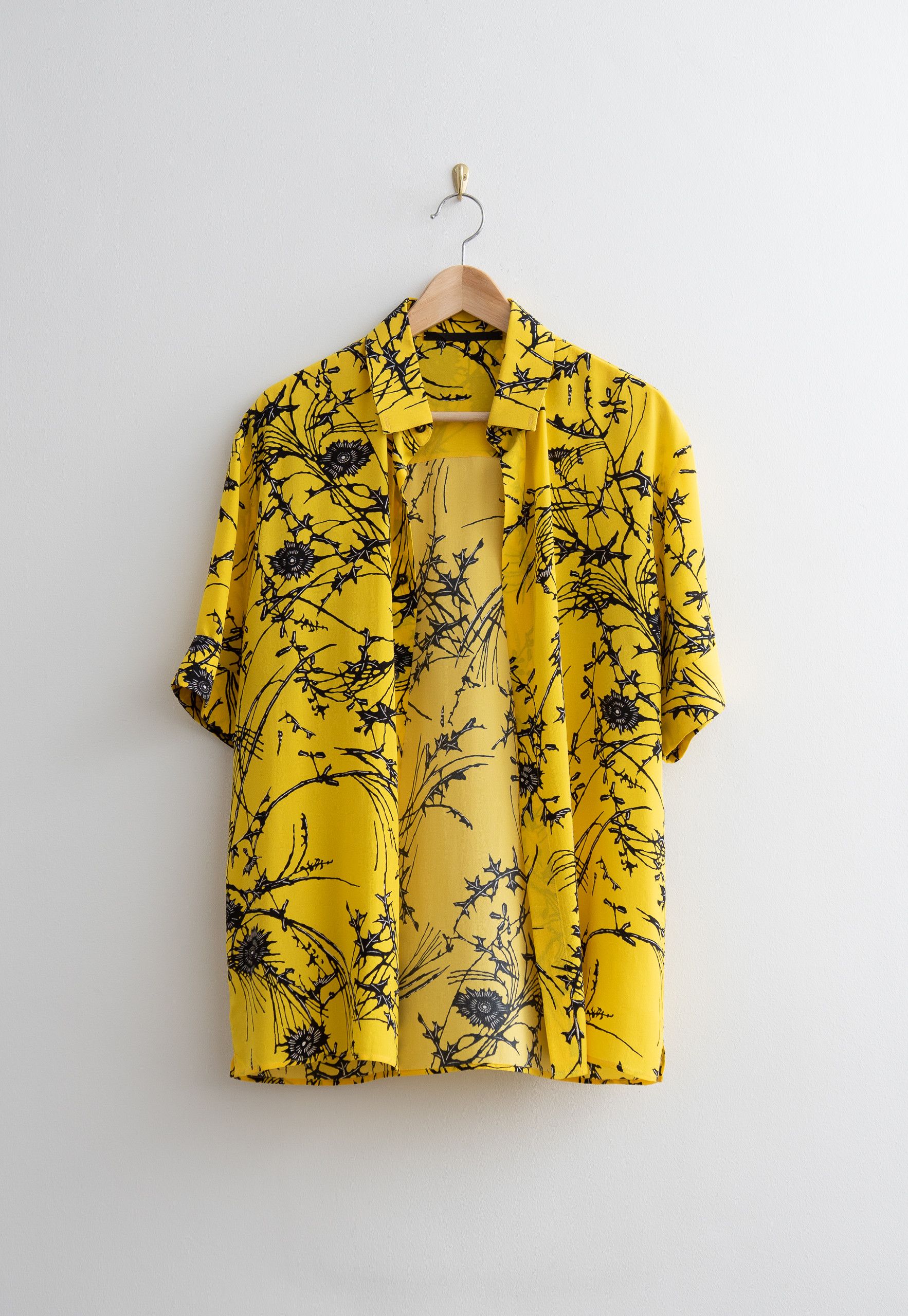 Haider Ackermann SS17 Runway Bleached Silk Kimono Shirt | Grailed