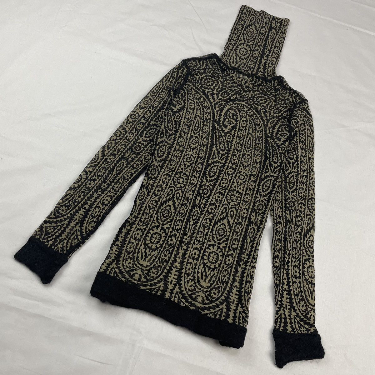 Jean Paul Gaultier Jean Paul Gaultier Arabic Paisley Elastic Mesh Top Vintage Size US S / EU 44-46 / 1 - 4 Thumbnail