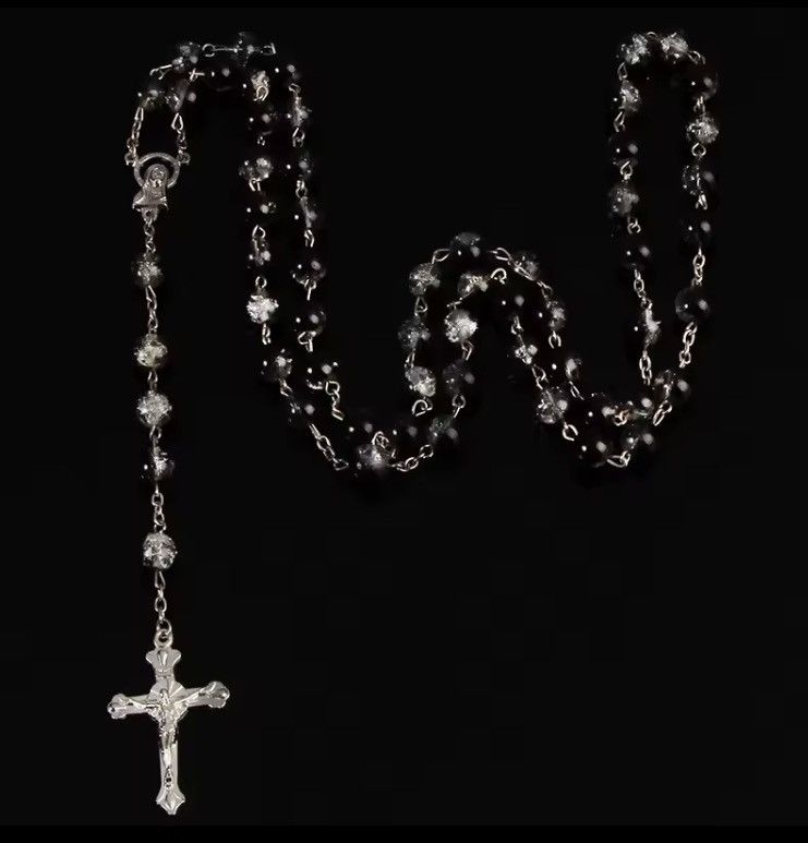 Japanese Brand Cristal Beaded Rosary Necklace Size ONE SIZE - 3 Thumbnail