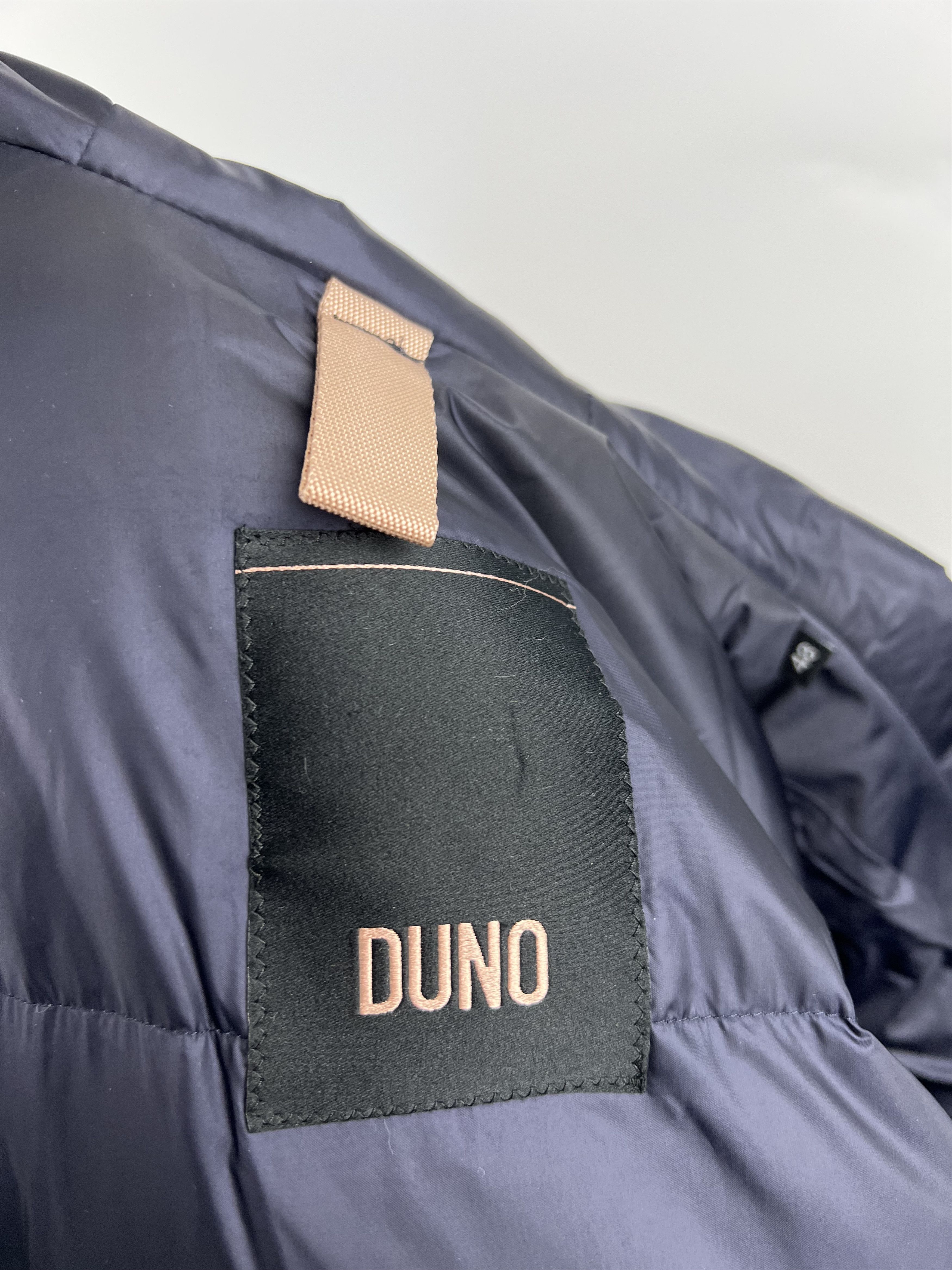 Designer Duno Women's Navy Blue Wool Down Hooded Jacket Size IT48 Size XL / US 12-14 / IT 48-50 - 12 Thumbnail