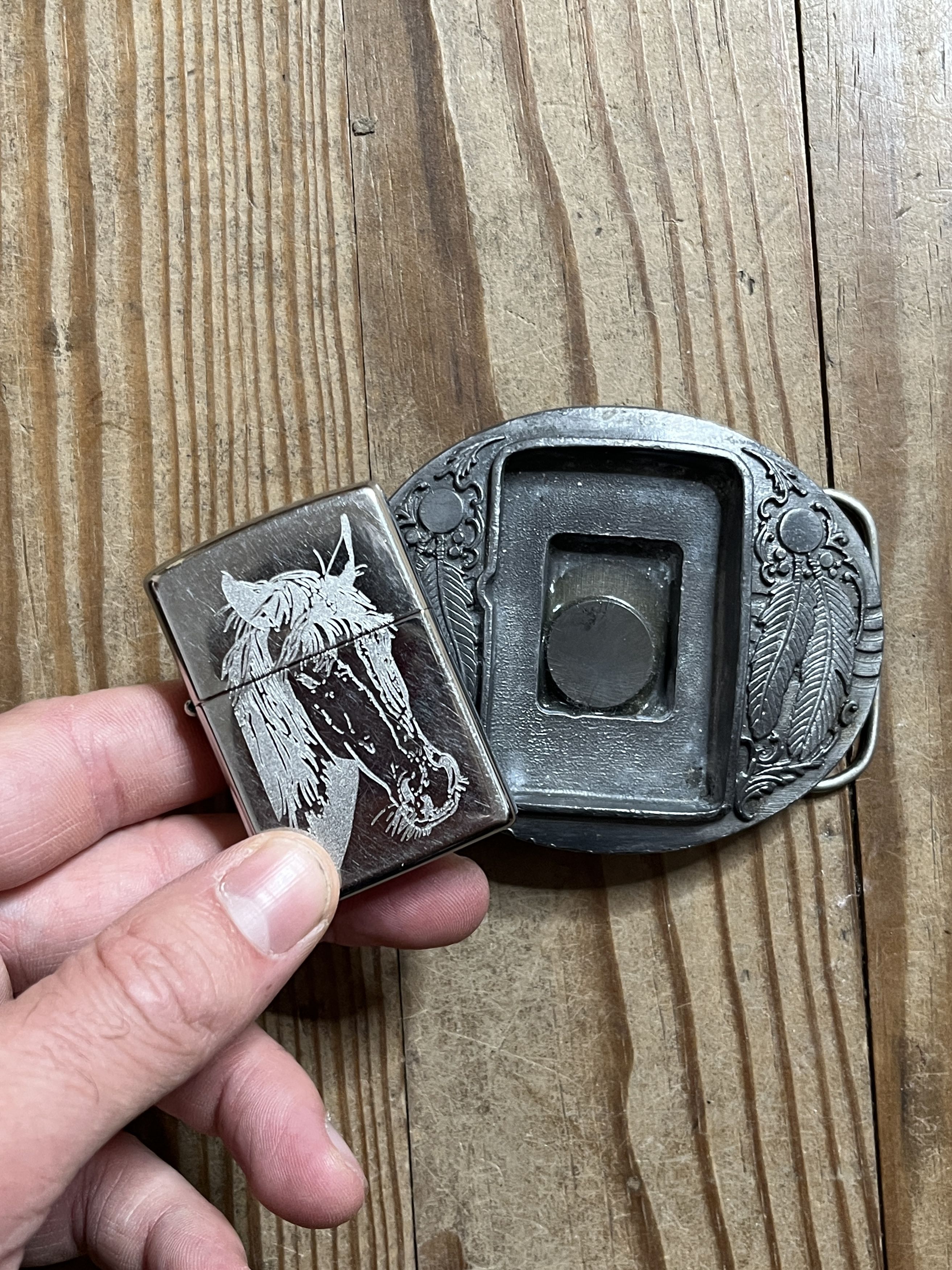 Other Siskiyou Zippo Belt Buckle Vintage 1999 Made in USA Size ONE SIZE - 4 Thumbnail