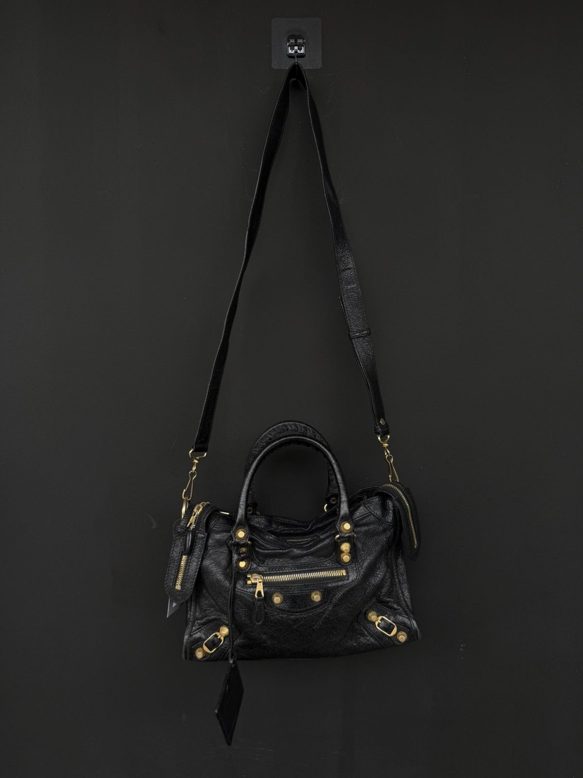 Balenciaga Balenciaga - Black Gold Mini City Bag Size ONE SIZE - 2 Thumbnail
