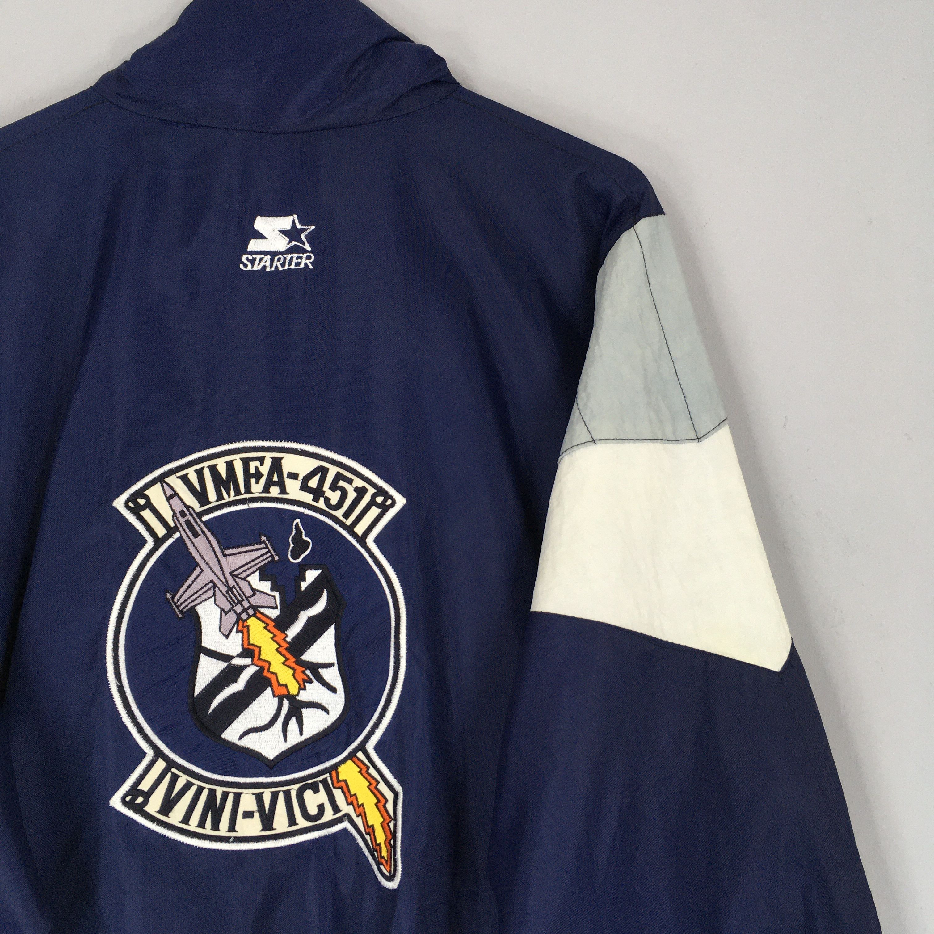 Vintage Vintage United States Marine Corps VMFA-451 Jacket XLarge Size US XL / EU 56 / 4 - 9 Thumbnail