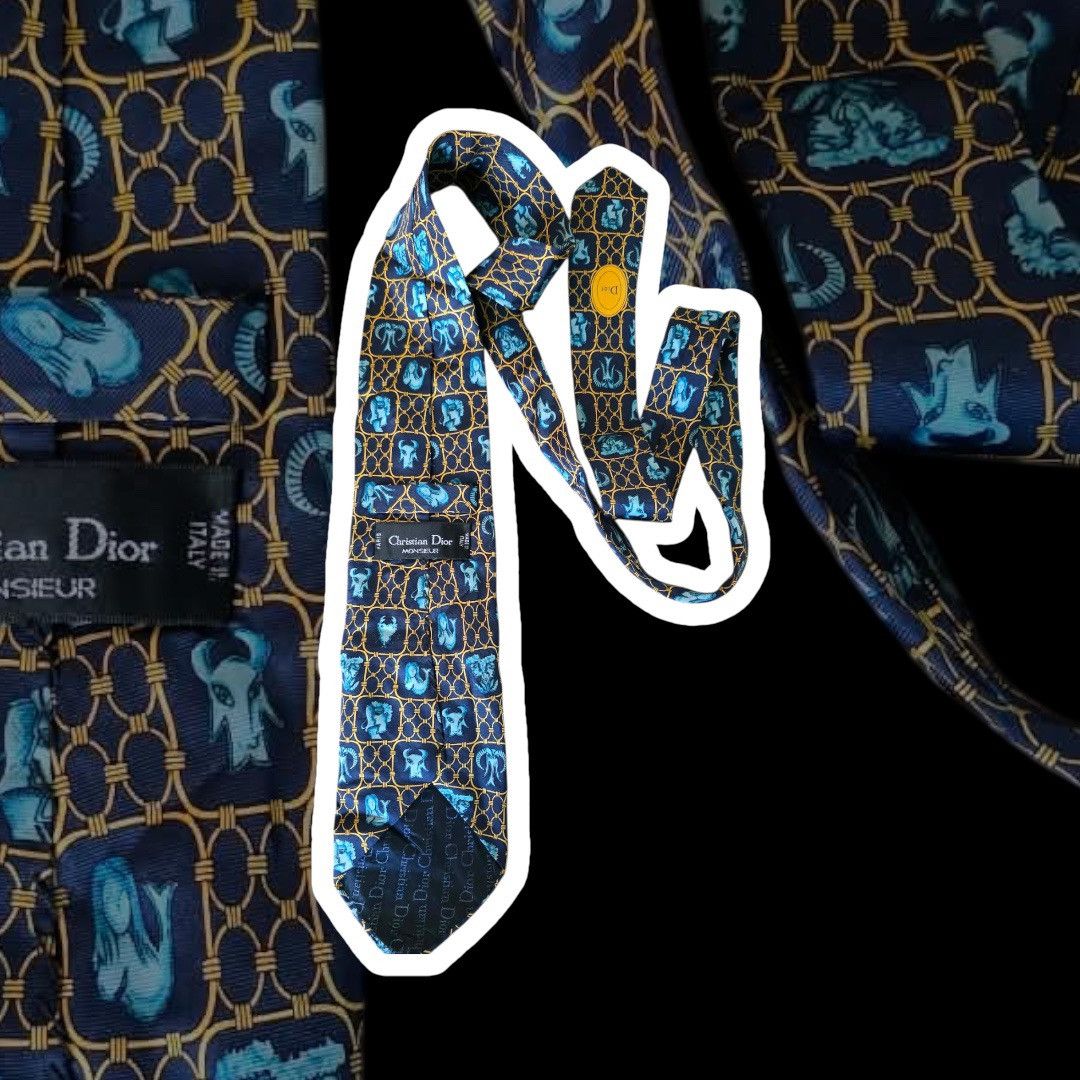 Christian Dior Monsieur Christian Dior Vintage 70s premium tie vintage Size ONE SIZE - 1 Thumbnail