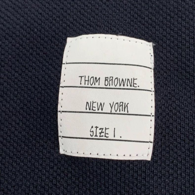 Thom Browne Thom Browne Dark blue striped cotton round-neck short-sleev Size US S / EU 44-46 / 1 - 5 Thumbnail