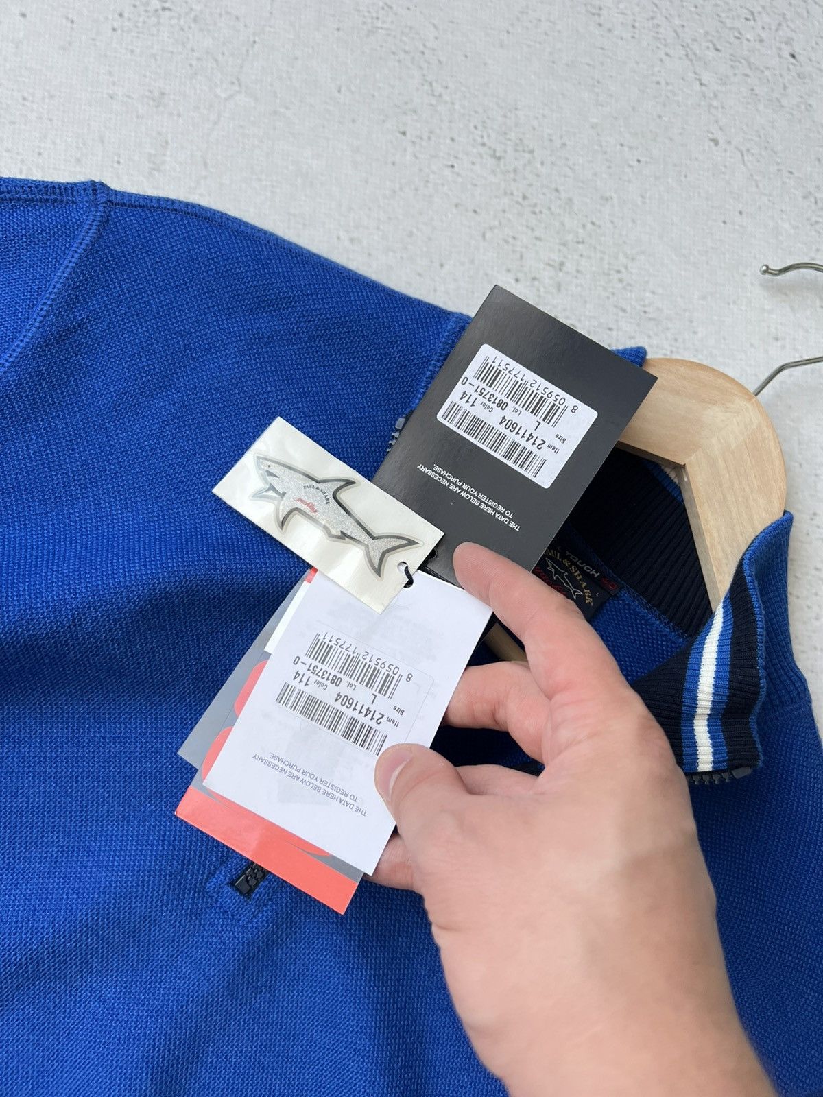 Paul & Shark 🦈 Paul & Shark Yachting Wool Sweater Zip L (NWT) Size US L / EU 52-54 / 3 - 12 Thumbnail