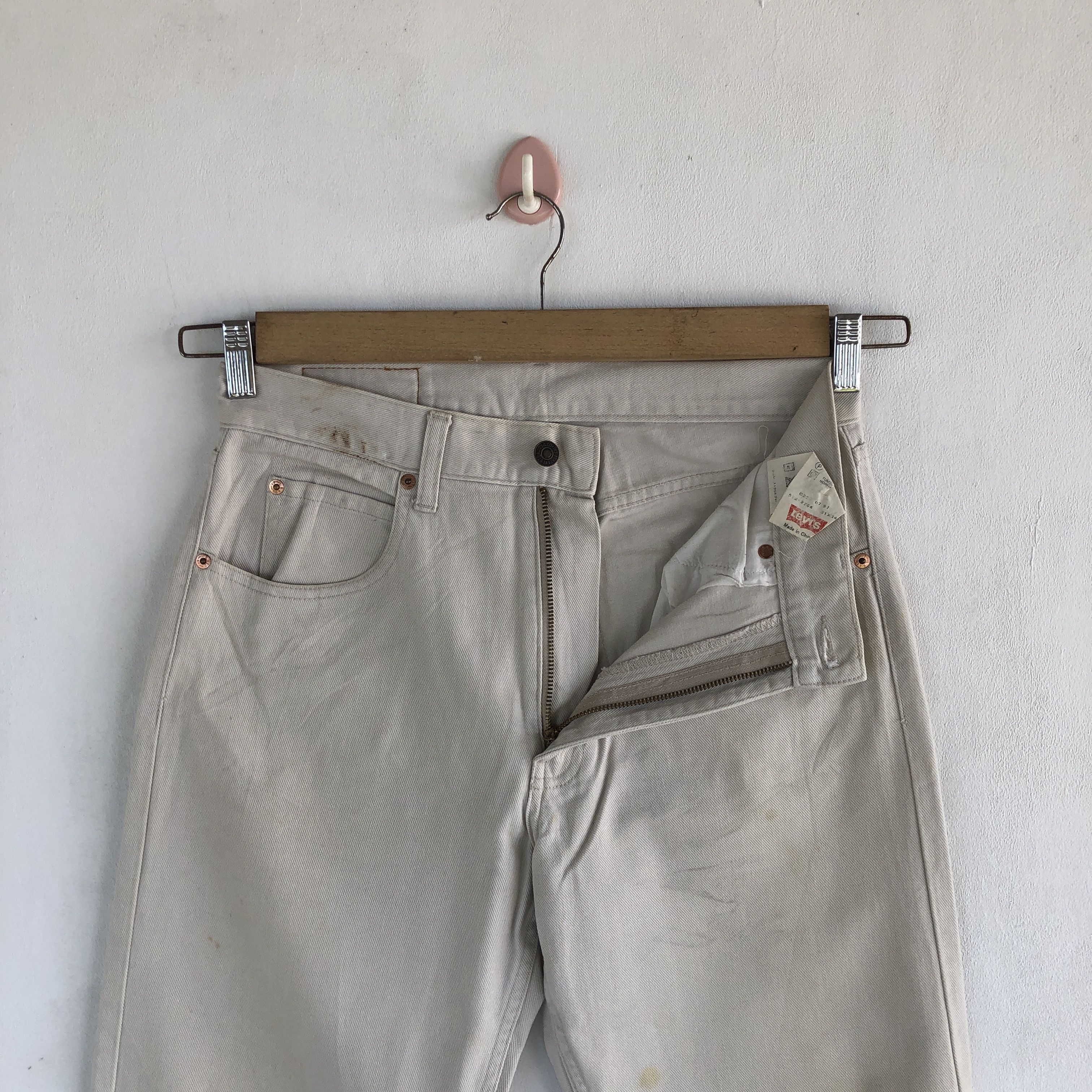 Levi's Vintage Levis 512 Baggy Beige Jeans Levi's Mud Wash Denim Size US 30 / EU 46 - 6 Thumbnail