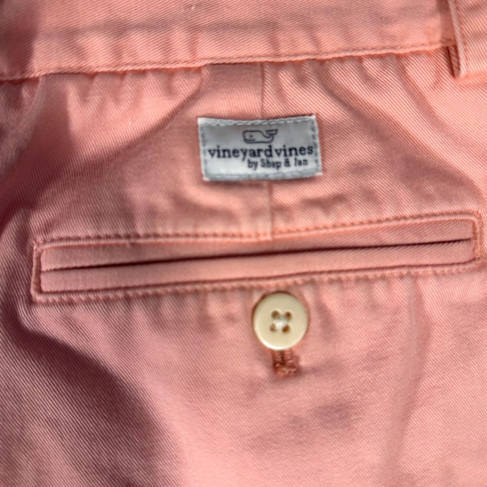 Vineyard Vines Vineyard Vines Mens Pink Embroidered Airplane Cotton Twill Shorts Size 32 Size US 31 - 5 Thumbnail