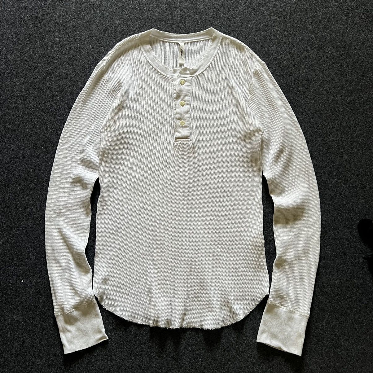 Attachment ATTACHMENT Waffle Henley Long Sleeve Size US L / EU 52-54 / 3 - 1 Thumbnail