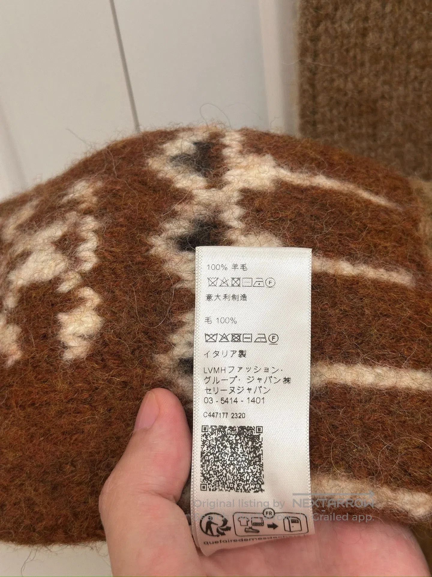 Other CELINE Brown Fair Isle Wool Fringe Scarf. Size ONE SIZE - 7 Thumbnail