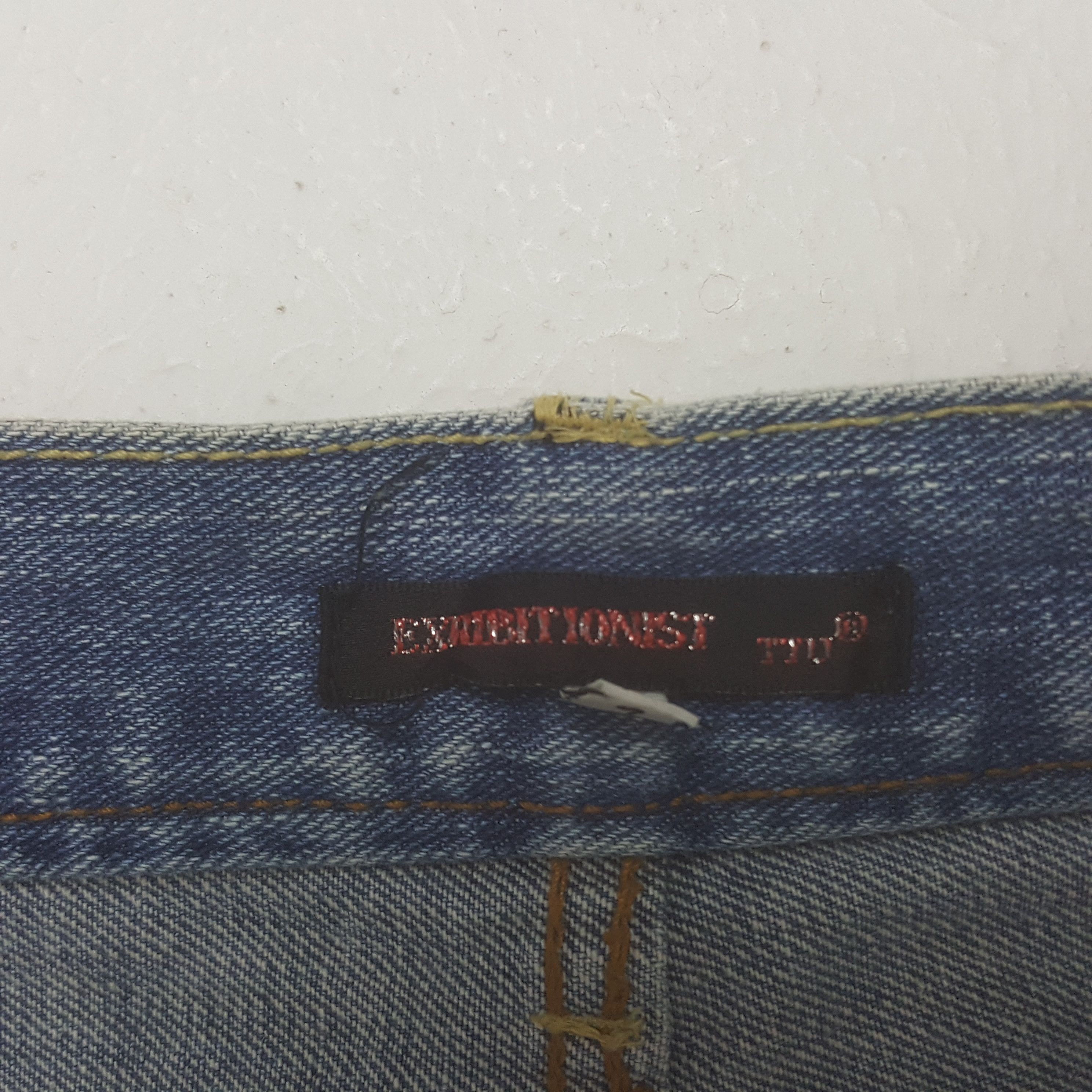 Japanese Brand Vintage Exribitionist Japanese Patchwork Denim Jeans Size US 32 / EU 48 - 9 Thumbnail