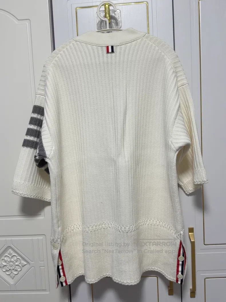 Thom Browne Thom Browne White Knit Cardigan Size US XS / EU 42 / 0 - 3 Thumbnail