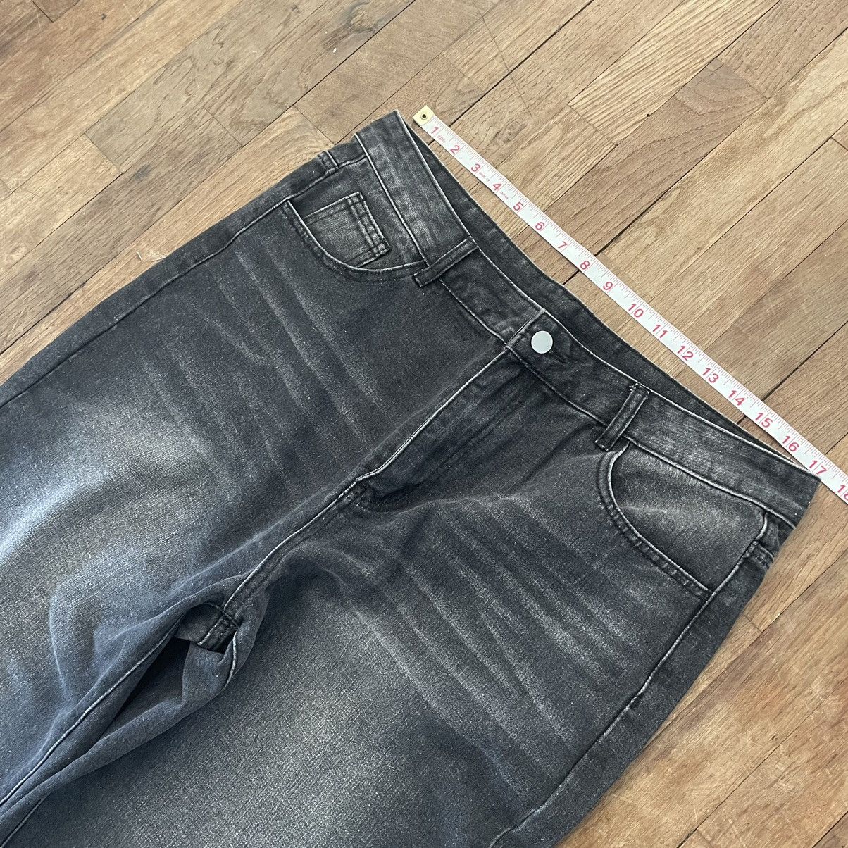 Vintage Baggy black wide leg jeans Size US 32 / EU 48 - 4 Thumbnail