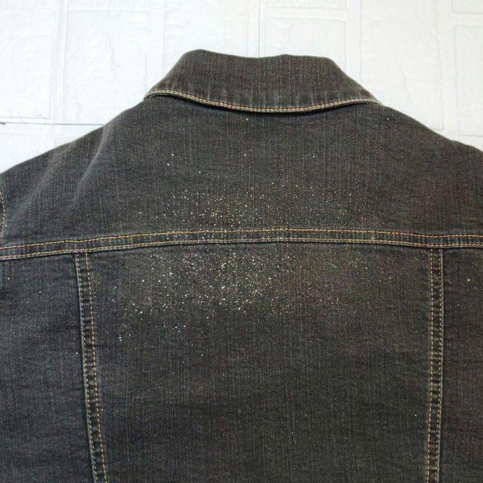 Other Vintage 2000s whimsy goth dark wash denim jacket Size XS / US 0-2 / IT 36-38 - 4 Thumbnail