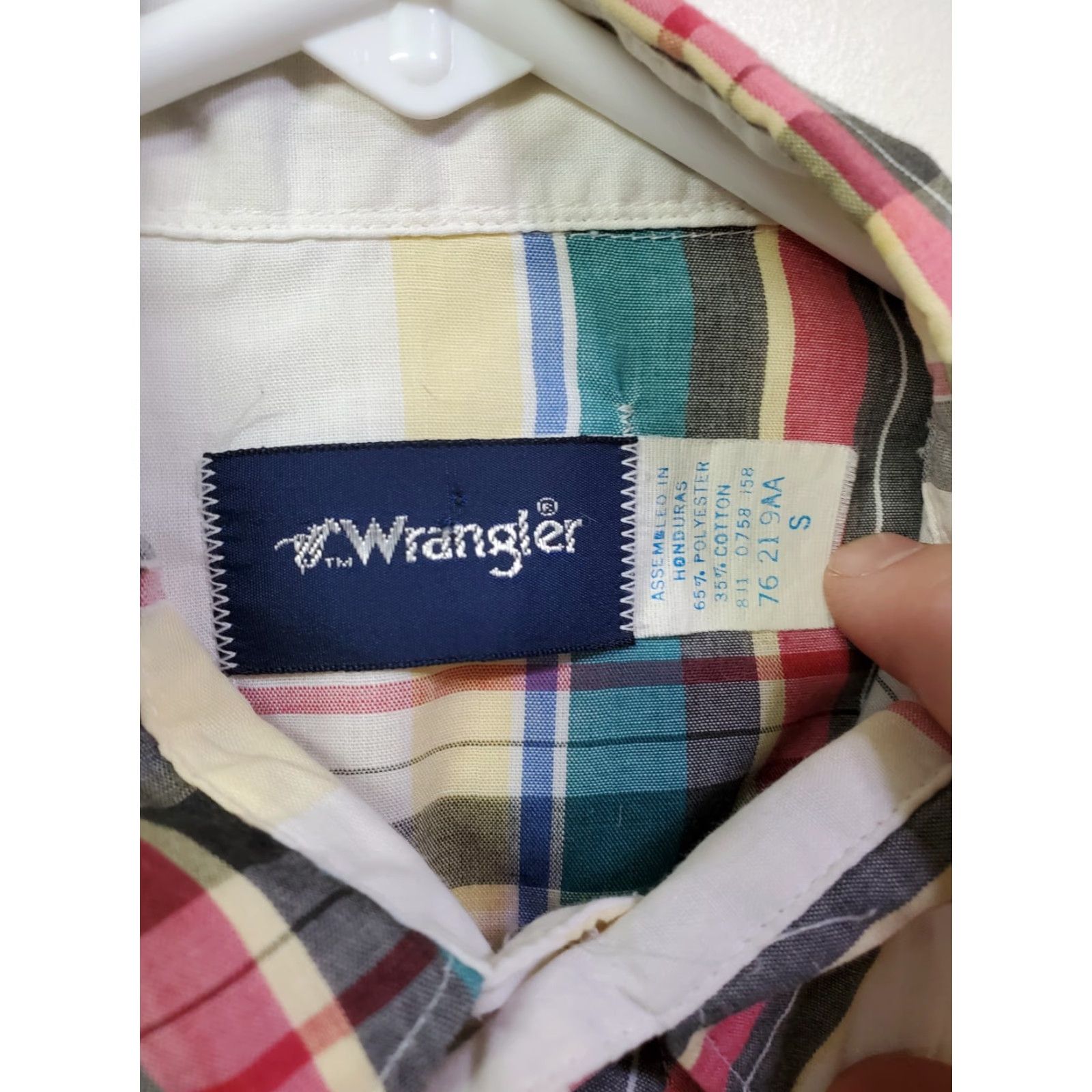 Wrangler VINTAGE Wrangler Western Shirt Men’s Small Short Sleeve Pearl Snap Pockets Size US S / EU 44-46 / 1 - 2 Thumbnail