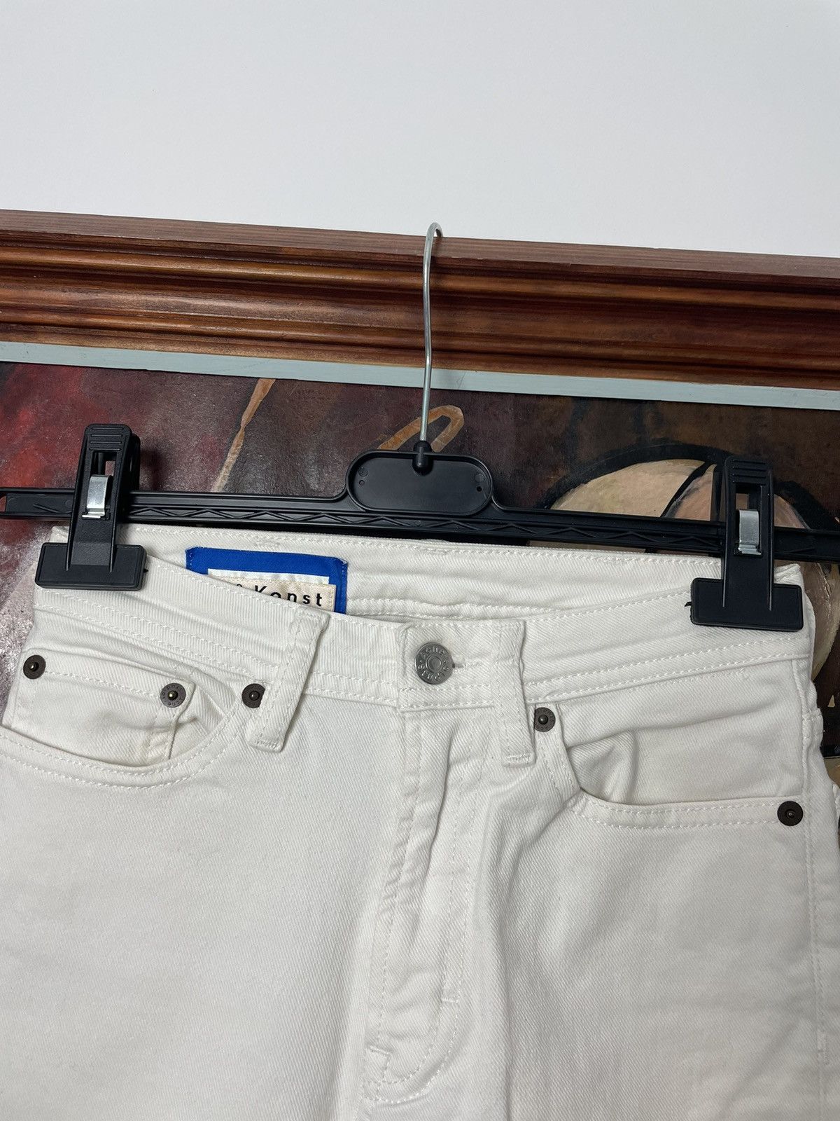 Acne Studios Rare Tiny Size Acne Studios Bla Konst Stockholm White Denim Size 23" - 4 Thumbnail