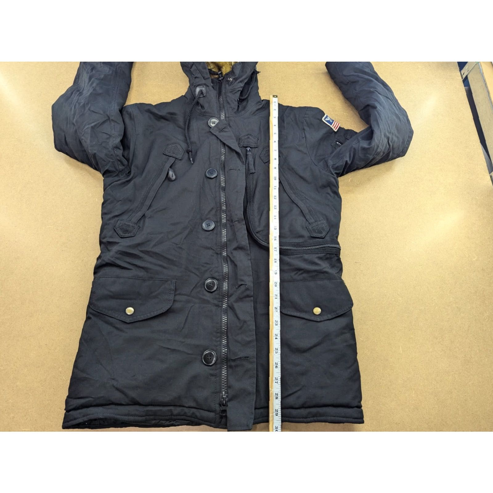 Alpha Industries Alpha Industries N-3B Winter Parka Jacket Womens Size S Black Hooded Thermal Waterproof Full Zip Long Sleeve Casual Outdoor Holiday Parka Womens S Size S / US 4 / IT 40 - 5 Thumbnail