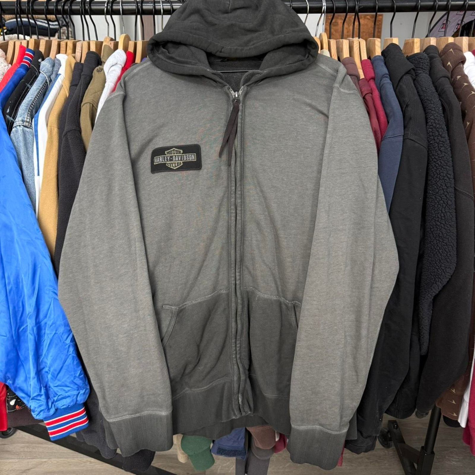 Harley Davidson Vintage Y2K Oversized Harley Davidson Supoer Faded Hoodie Size US XXL / EU 58 / 5 - 4 Thumbnail