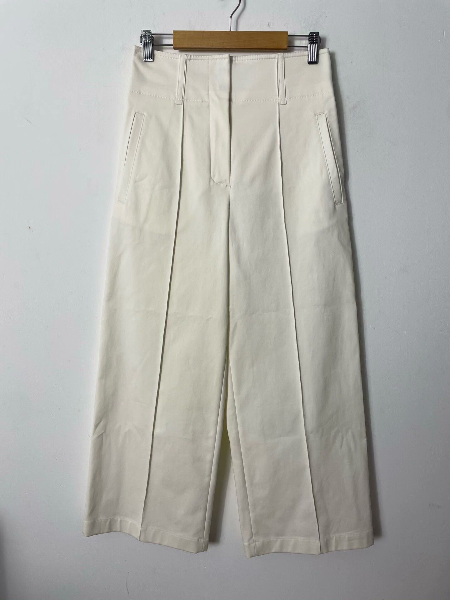 Hermes hermes white nine-point pants size 34 Size US 34 / EU 50 - 1 Thumbnail