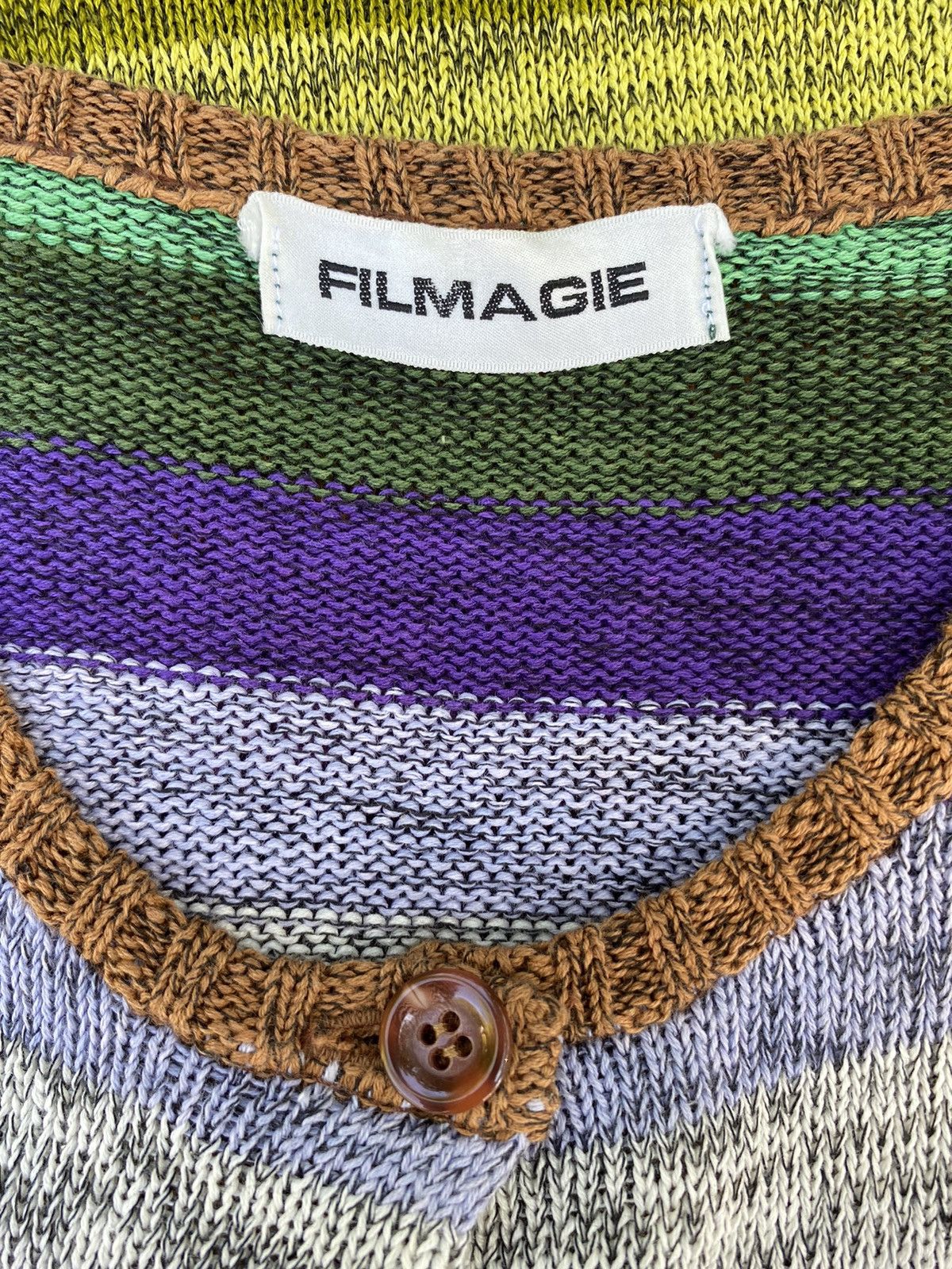 Designer × Vintage FILMAGIE Rainbow Knit Size M / US 6-8 / IT 42-44 - 3 Thumbnail
