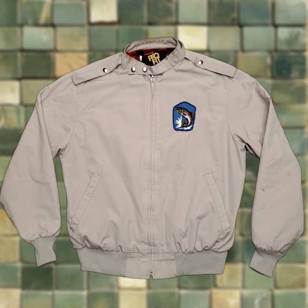 Vintage VINTAGE King Louie Bomber Jacket Mens L Beige Plaid Flannel Lined Grandpa Retro Fishing Jacket Size US L / EU 52-54 / 3 - 1 Thumbnail