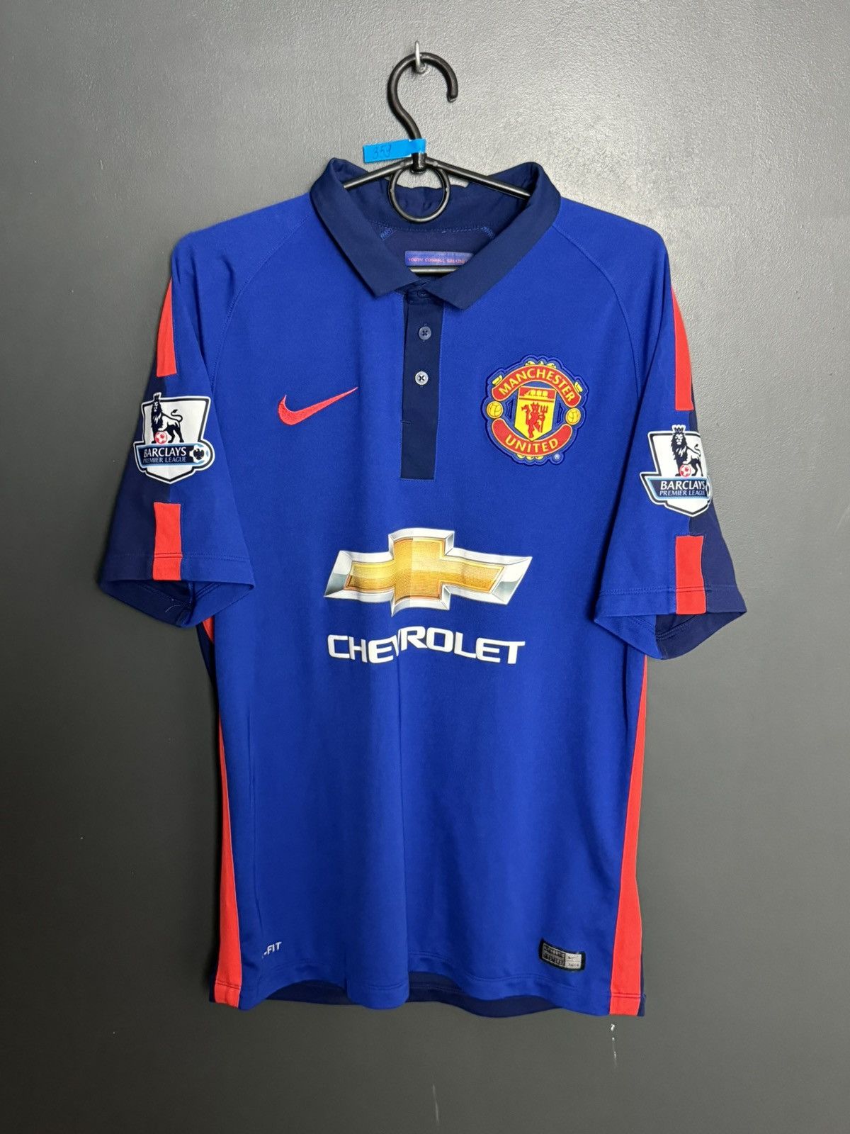 Nike Manchester United 14/15 Third Di Maria Football Jersey Size US M / EU 48-50 / 2 - 2 Thumbnail