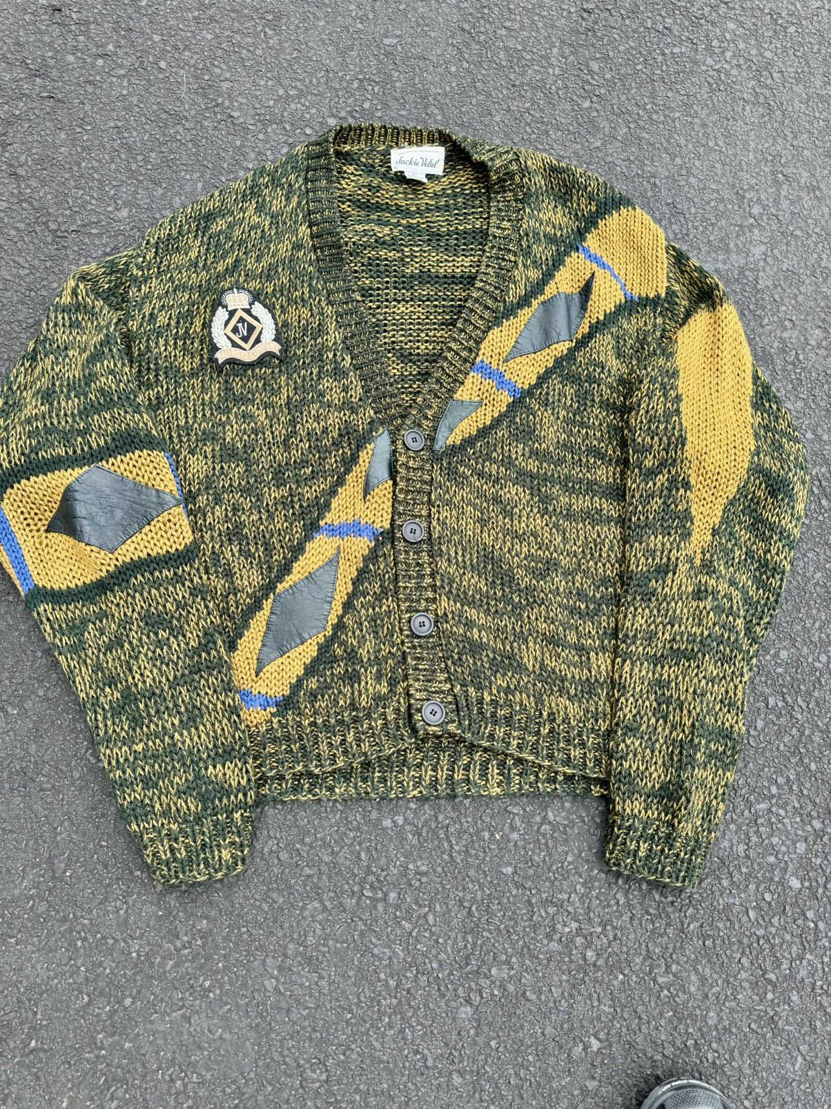 Designer × Vintage Vintage 90’s Jackie Vital Bad Boyz Boho Cardigan Sweater Size US L / EU 52-54 / 3 - 8 Thumbnail